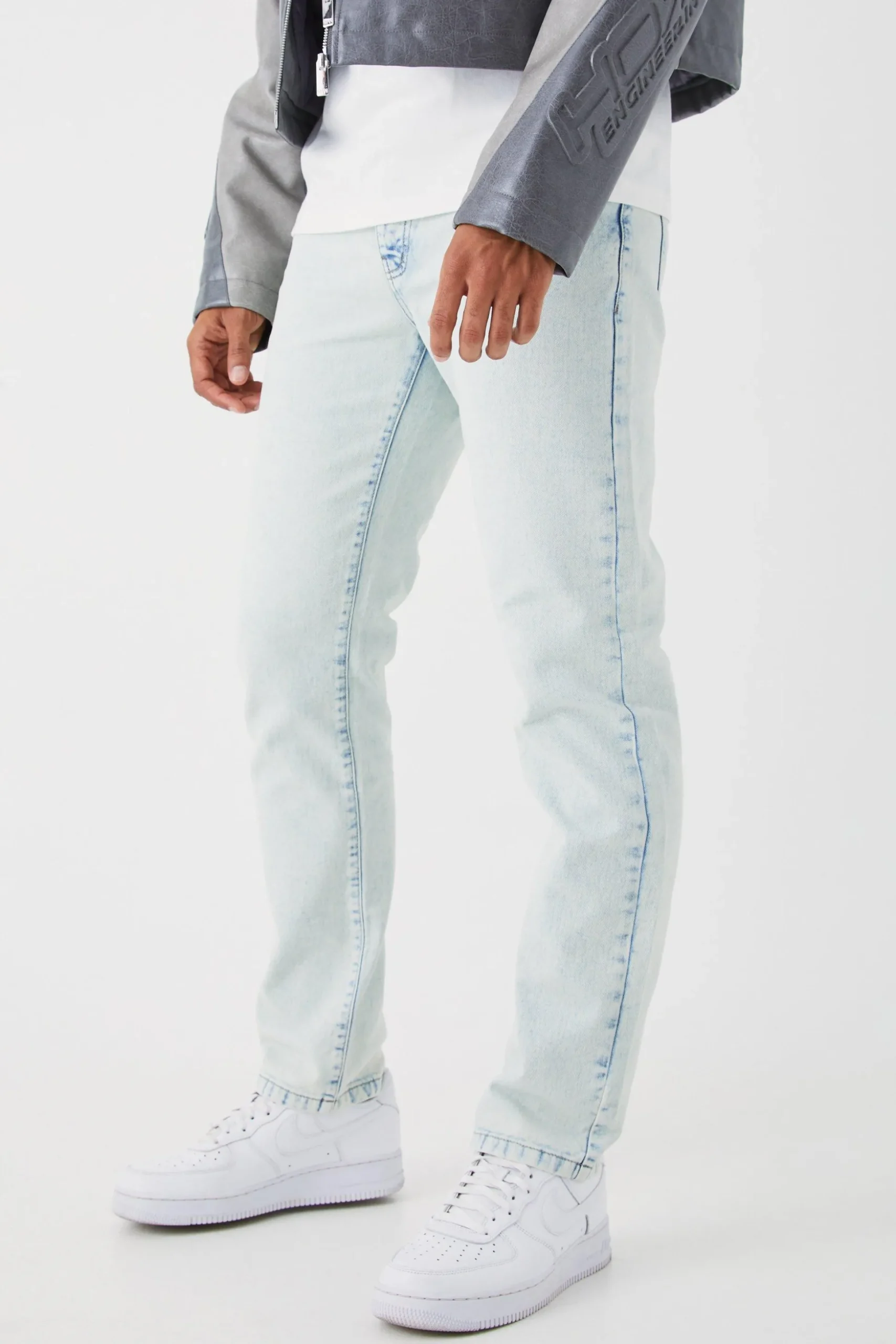 Straight Rigid Jean | BoohooMAN UK