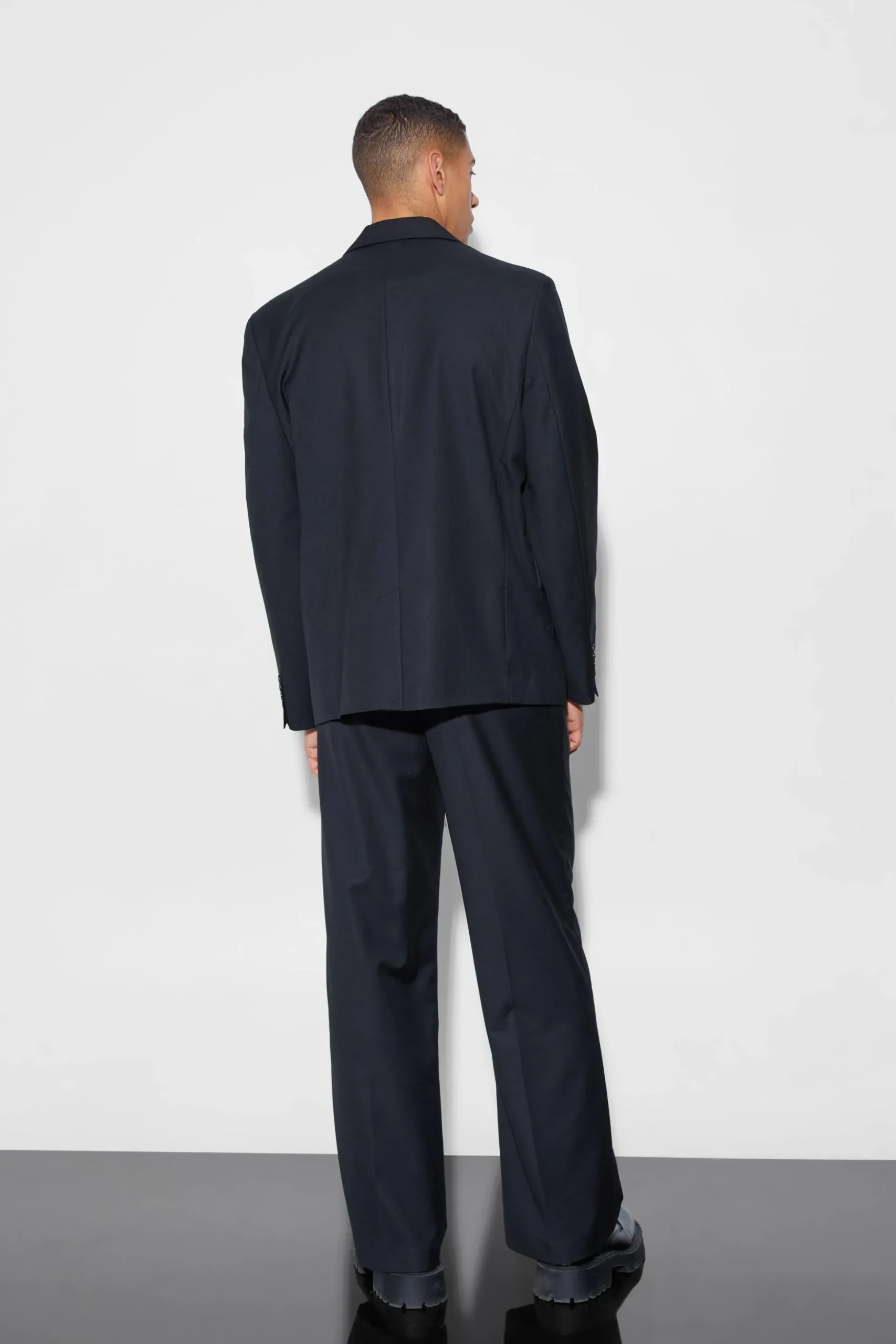 Strap Detail Oversized Suit | BoohooMAN UK