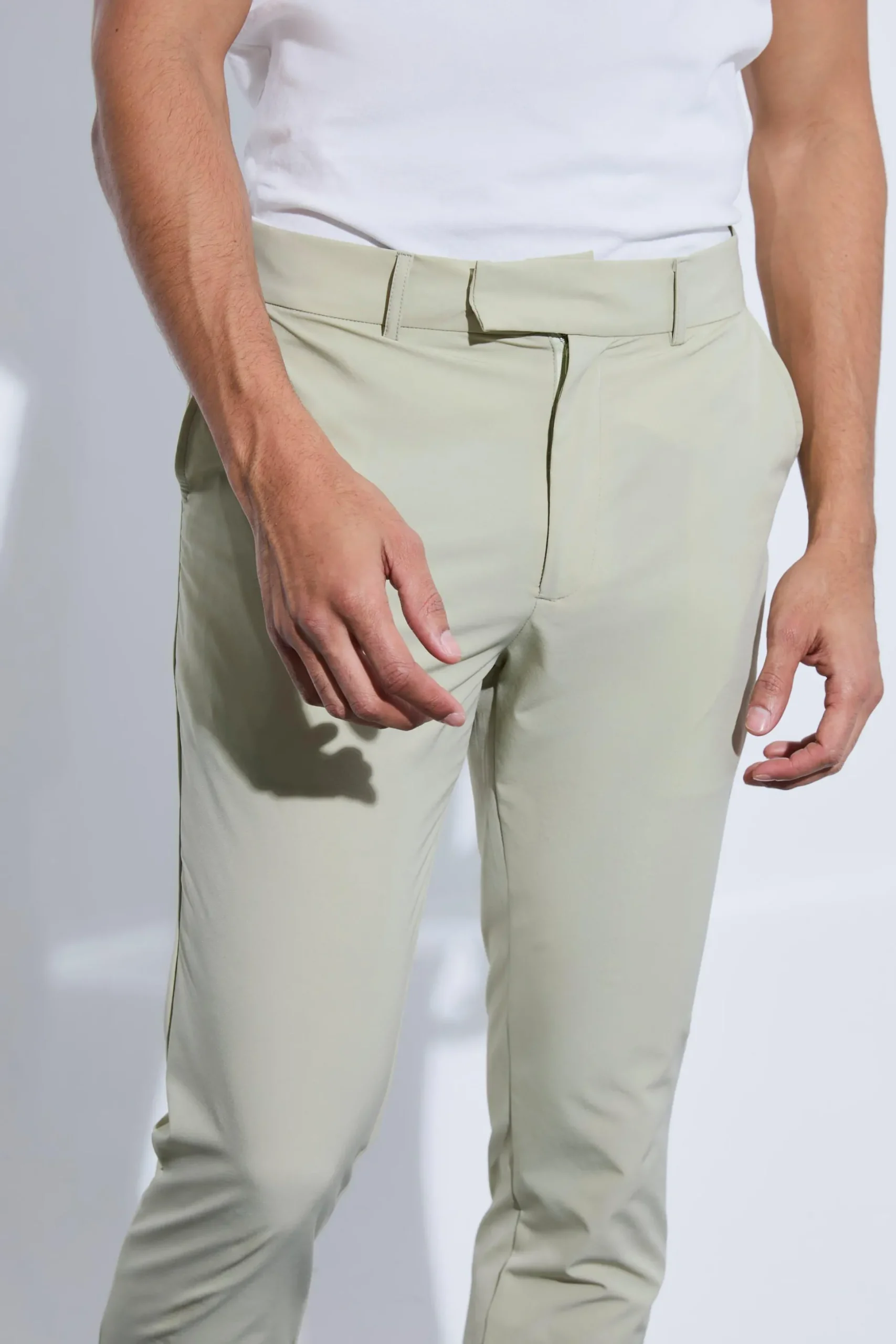 Stretch Tailored Cropped Trousers | BoohooMAN UK