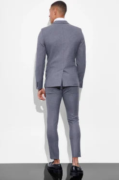 Super Skinny Mini Texture Suit Jacket | BoohooMAN UK