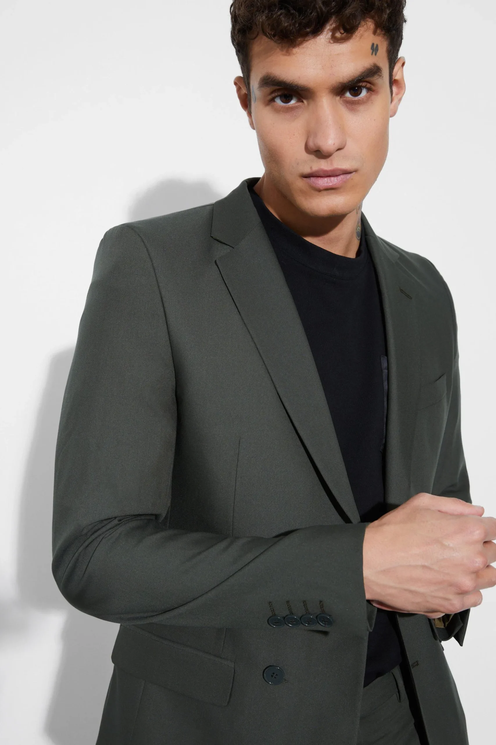 SUPER SKINNY PLAIN SUIT | BoohooMAN UK