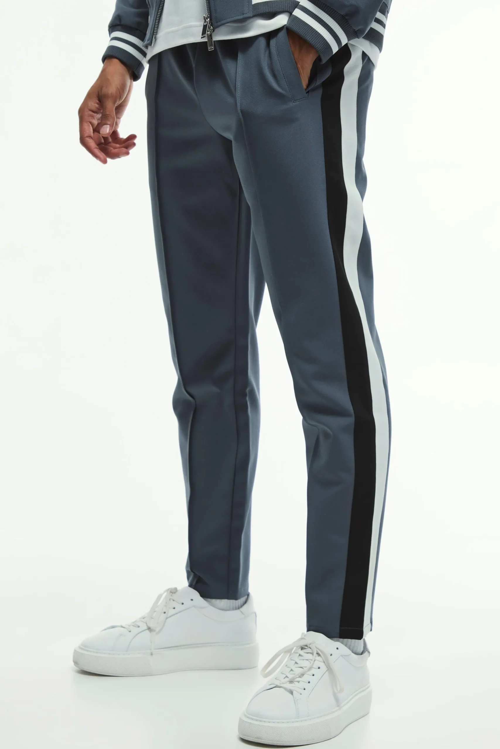 Tailored Collared Varsity Bomber Jacket Set | BoohooMAN UK