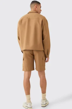 Tailored Regular Fit Pocket Front Zip Up Harrington Jacket | BoohooMAN UK