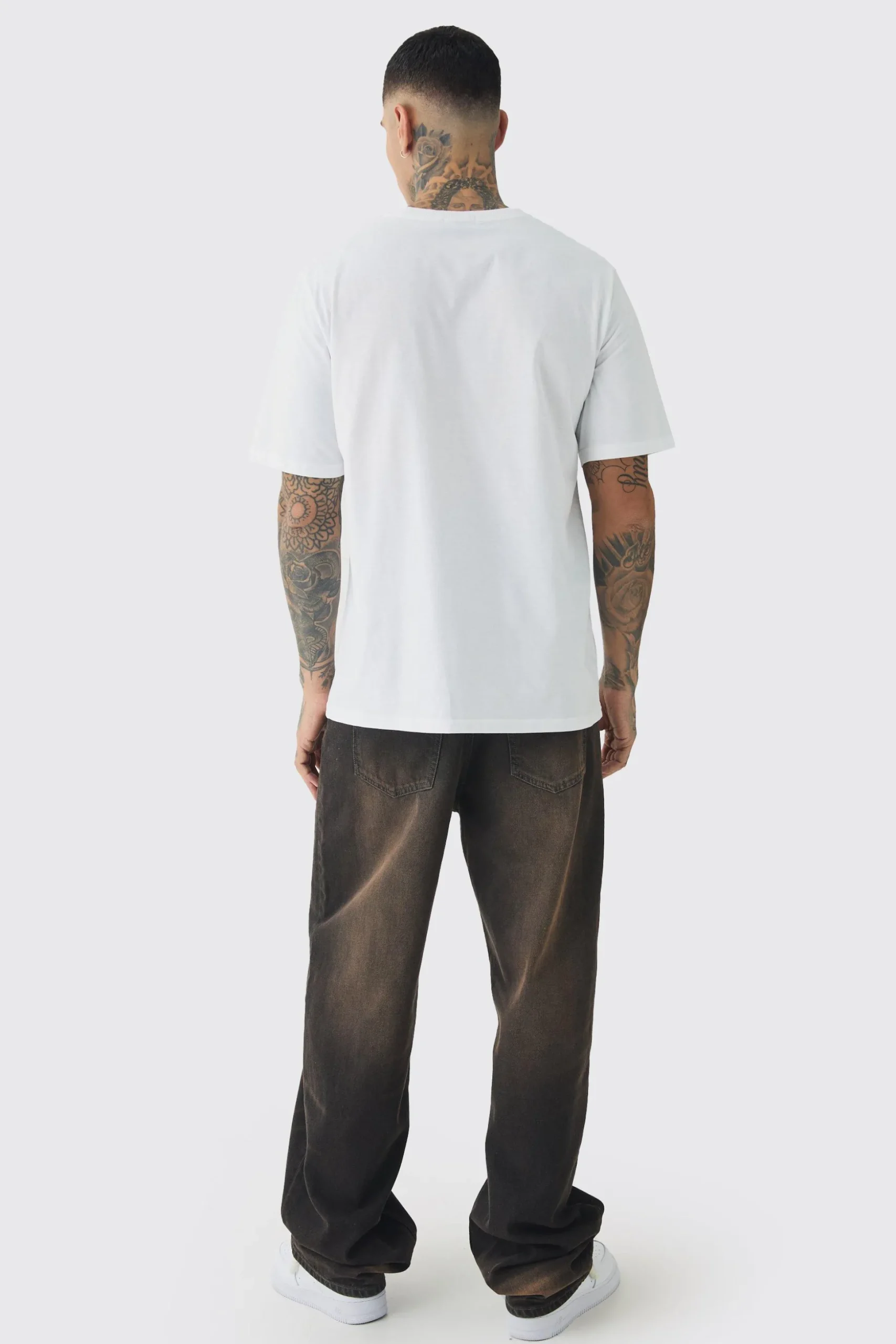 Tall Embroidered Evil Teddy T-Shirt | BoohooMAN UK
