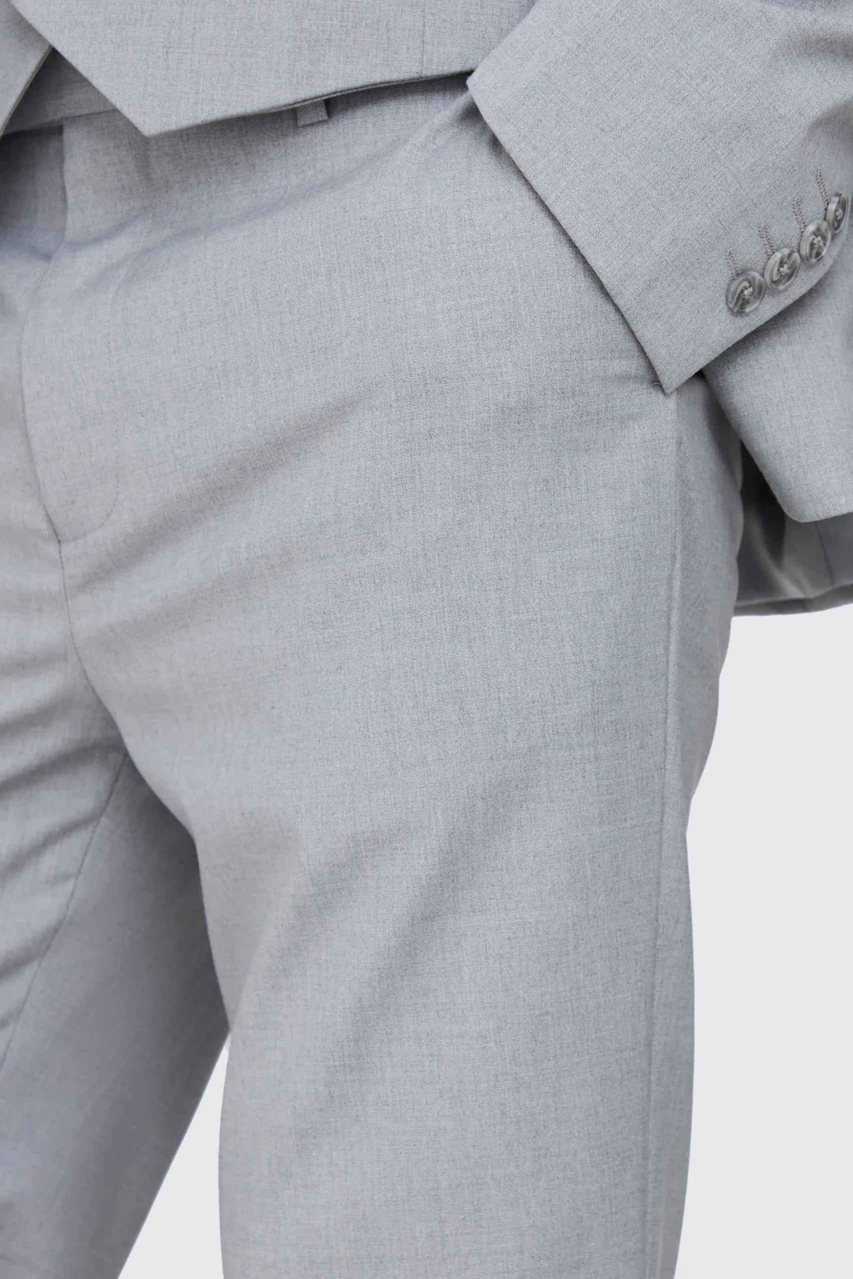 Tall Essential Slim Fit Suit Trouser In Grey | BoohooMAN UK