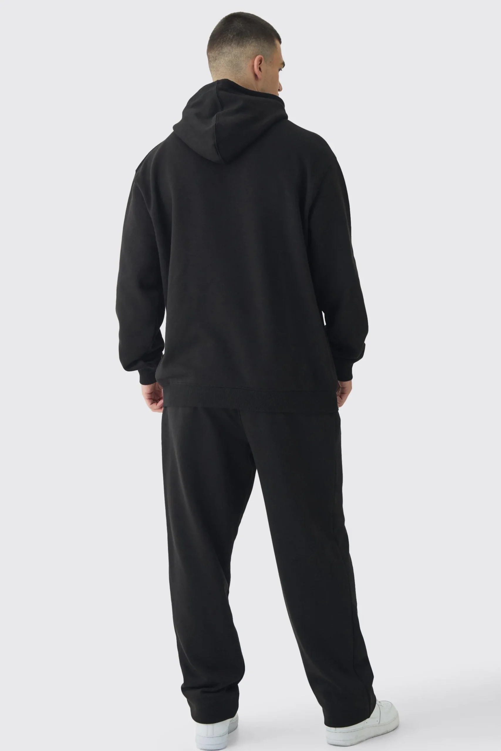 Tall Gothic Cross Embroidered Hooded Tracksuit | BoohooMAN UK