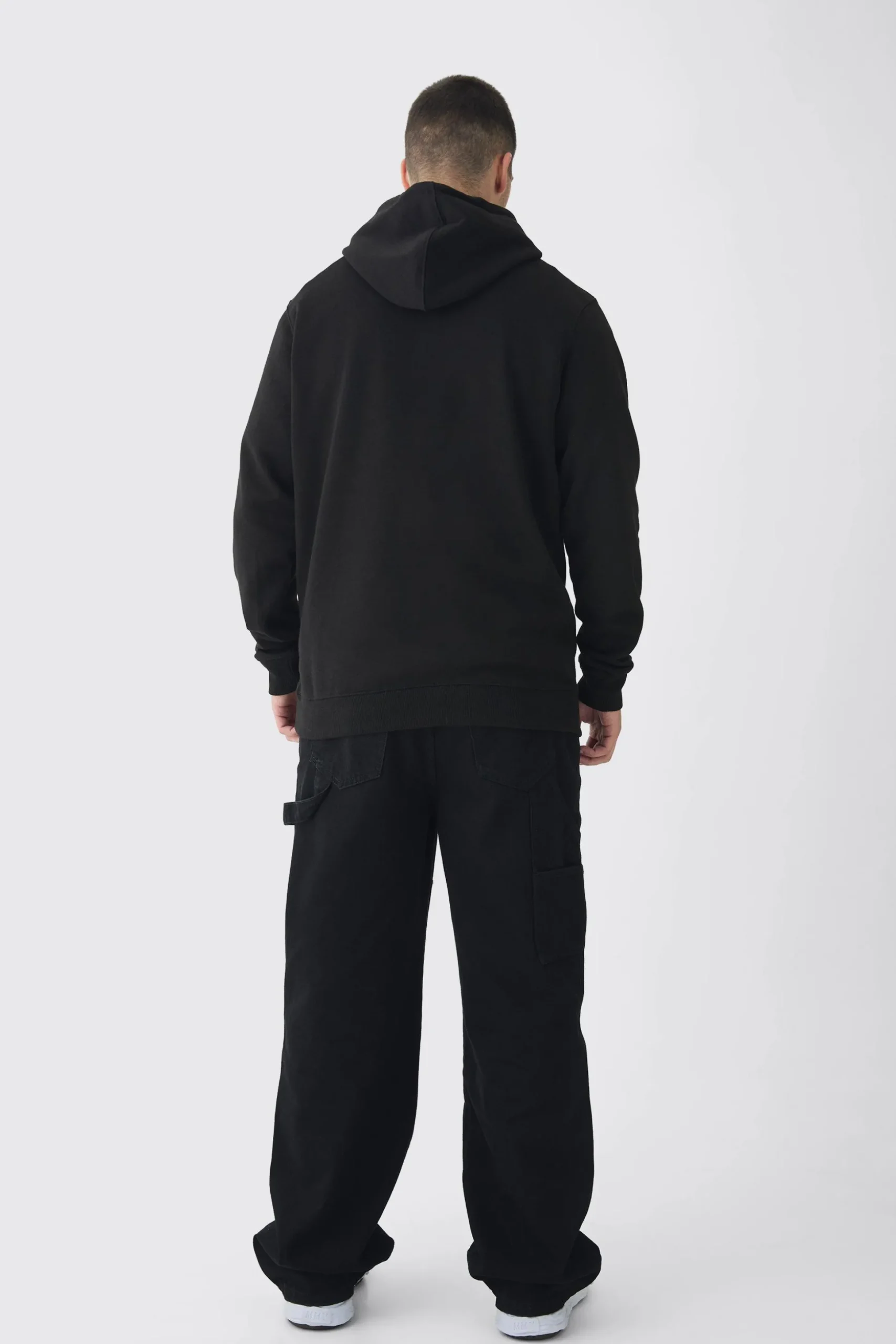 Tall Heart Embroidered Hoodie | BoohooMAN UK