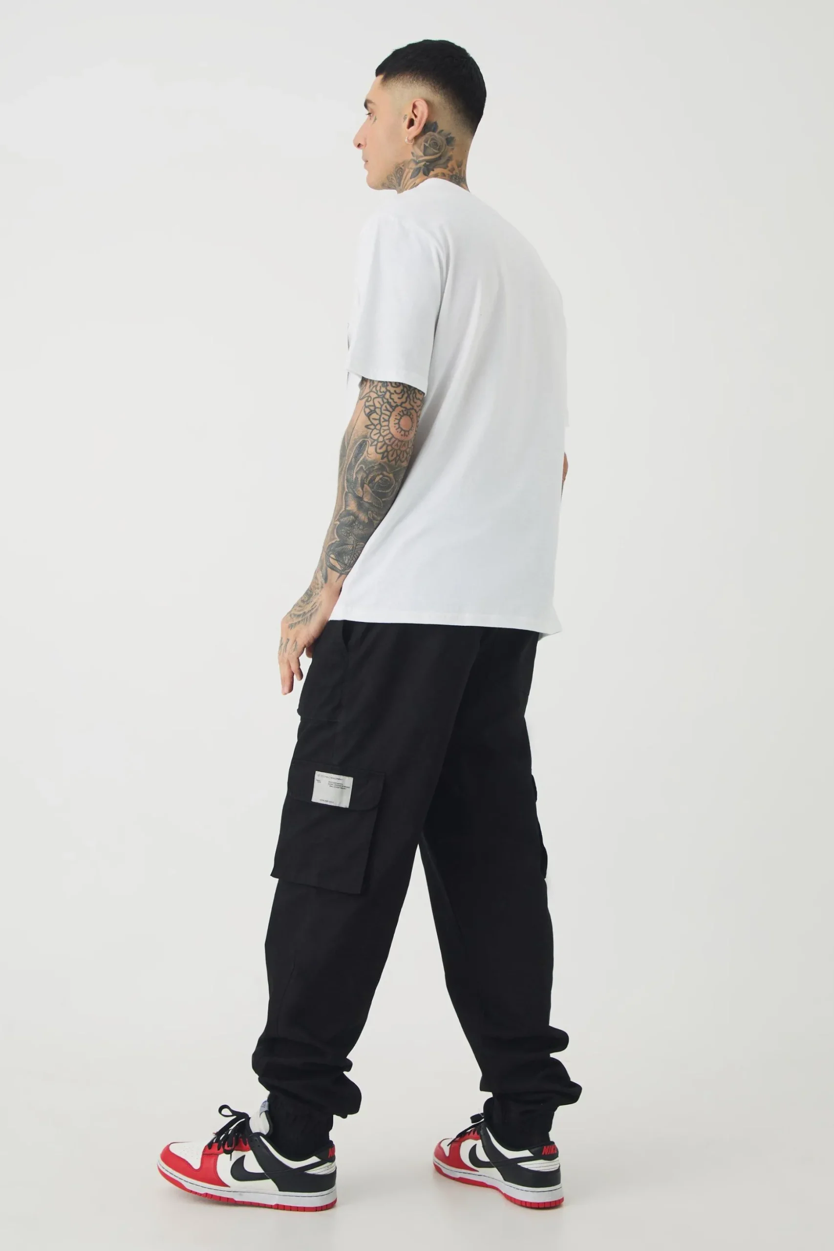 Tall Man Doodle Print Floral Print T-shirt | BoohooMAN UK