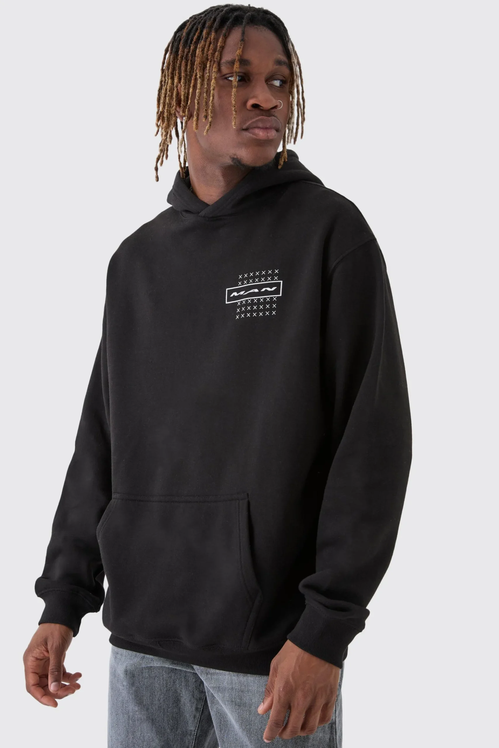 Tall Official Abstract Graphic Oversized Hoodie | BoohooMAN UK