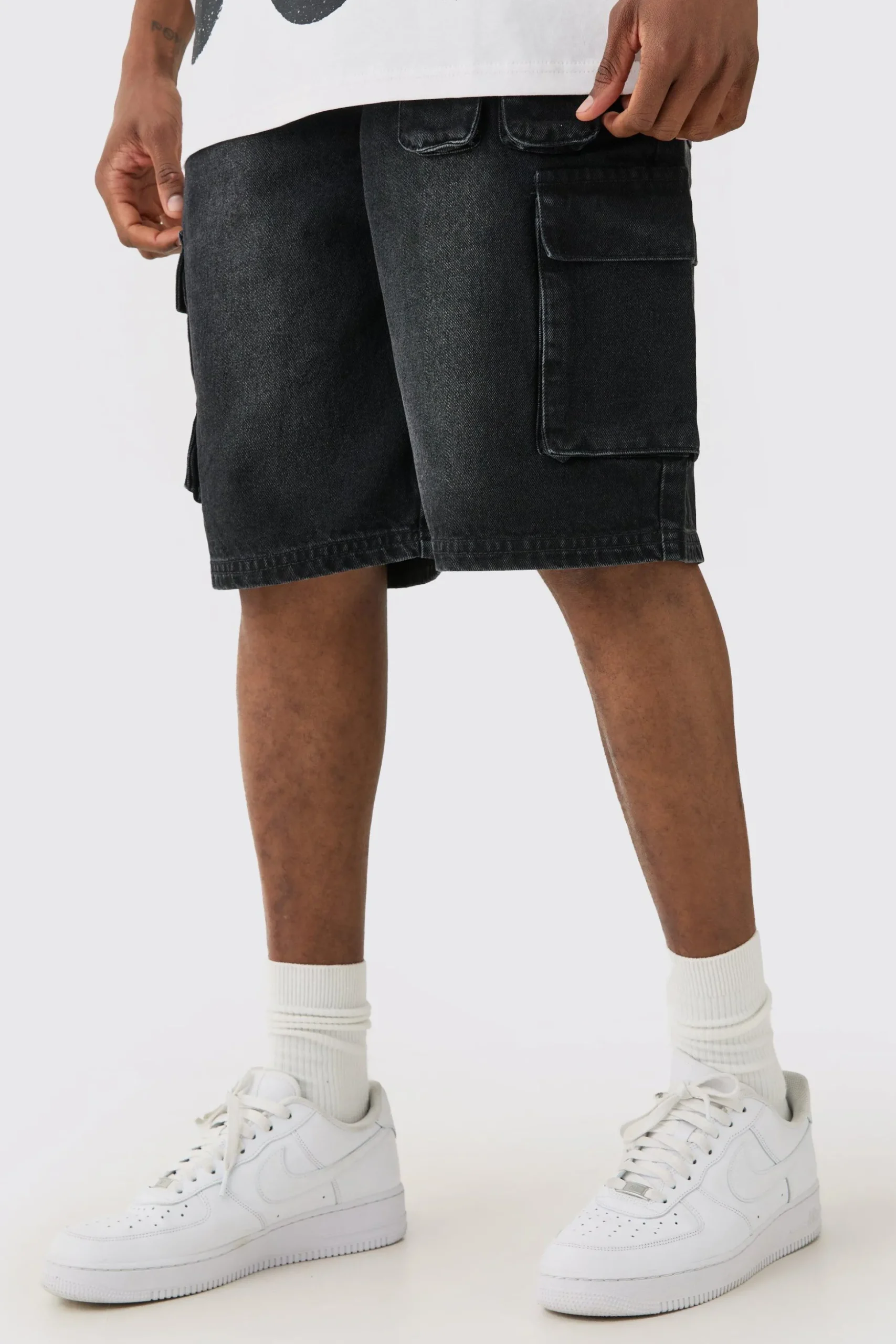 Tall Official Denim Shorts | BoohooMAN UK