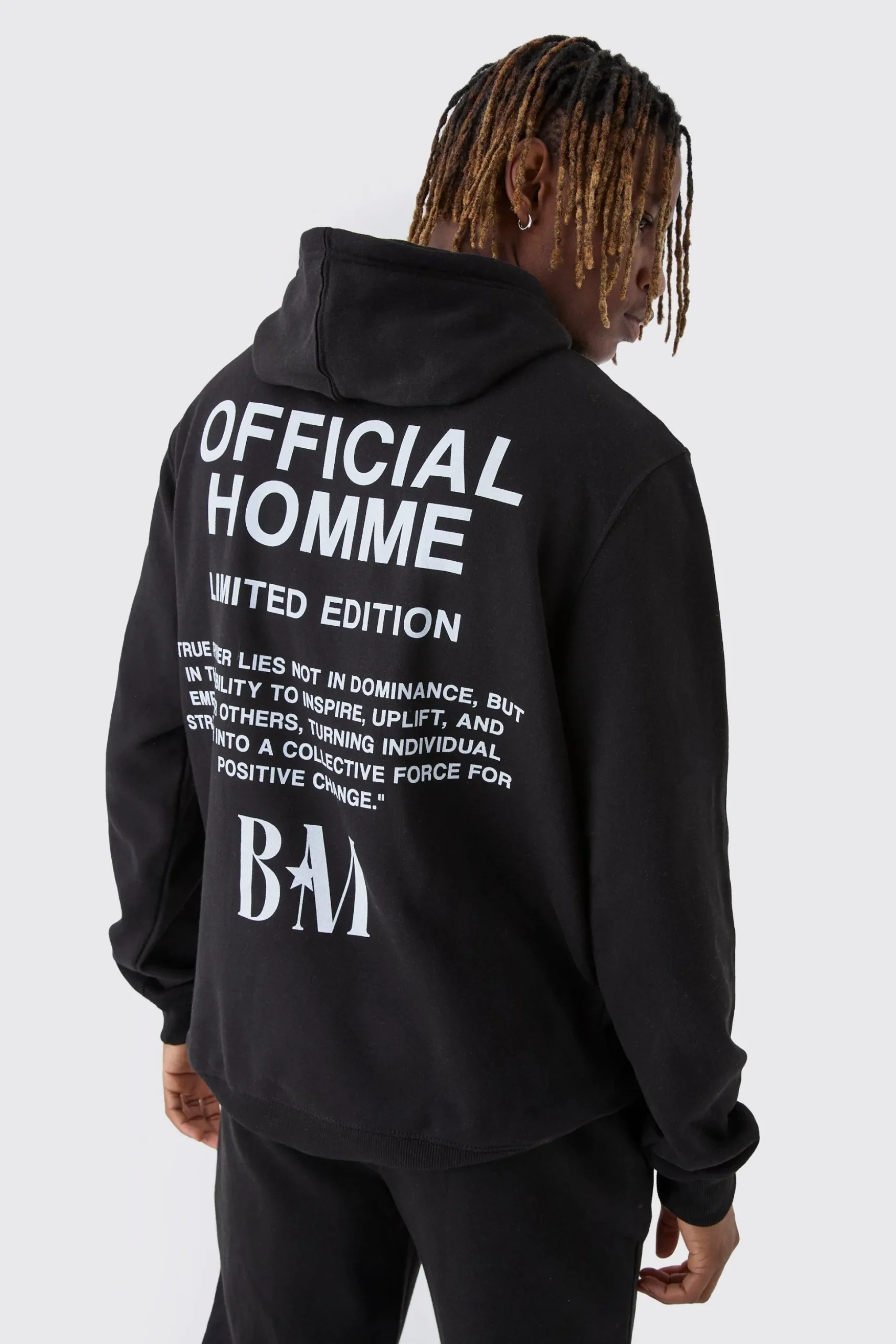 Tall Official Homme Regular Fit Hoodie | BoohooMAN UK