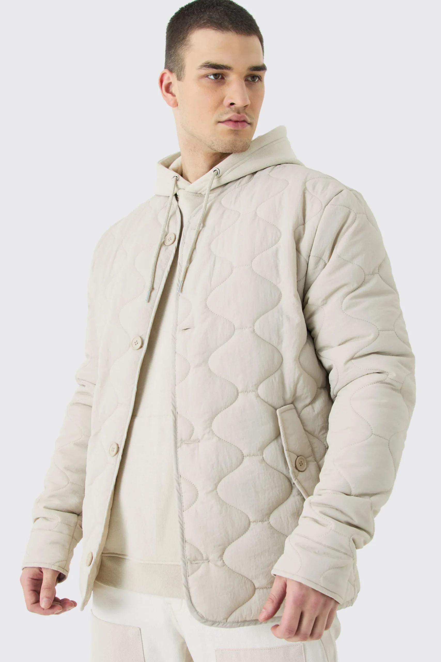 Tall Onion Quilted Liner Jacket | BoohooMAN UK