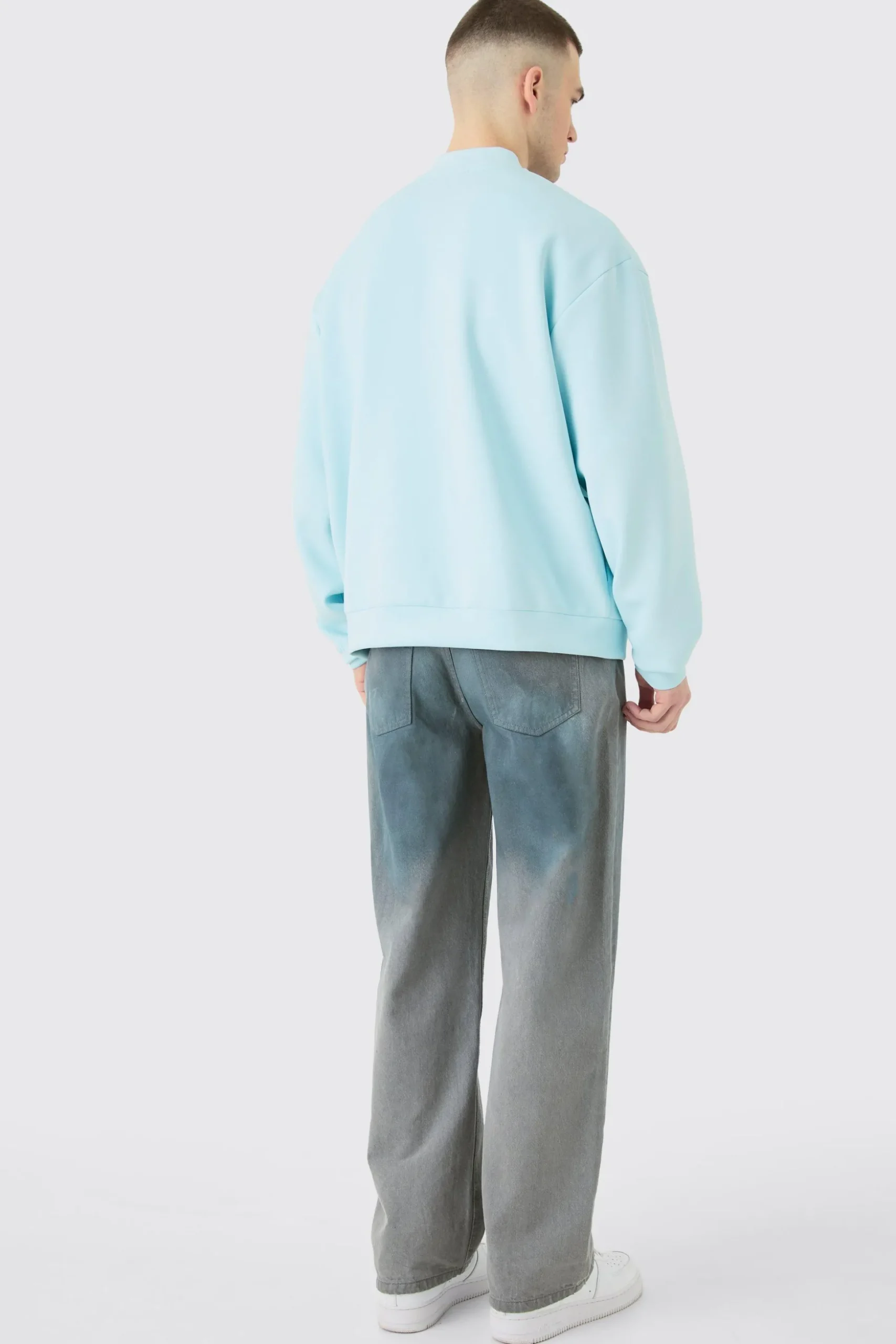 Tall Oversized Boxy Scuba Bomber Jacket | BoohooMAN UK