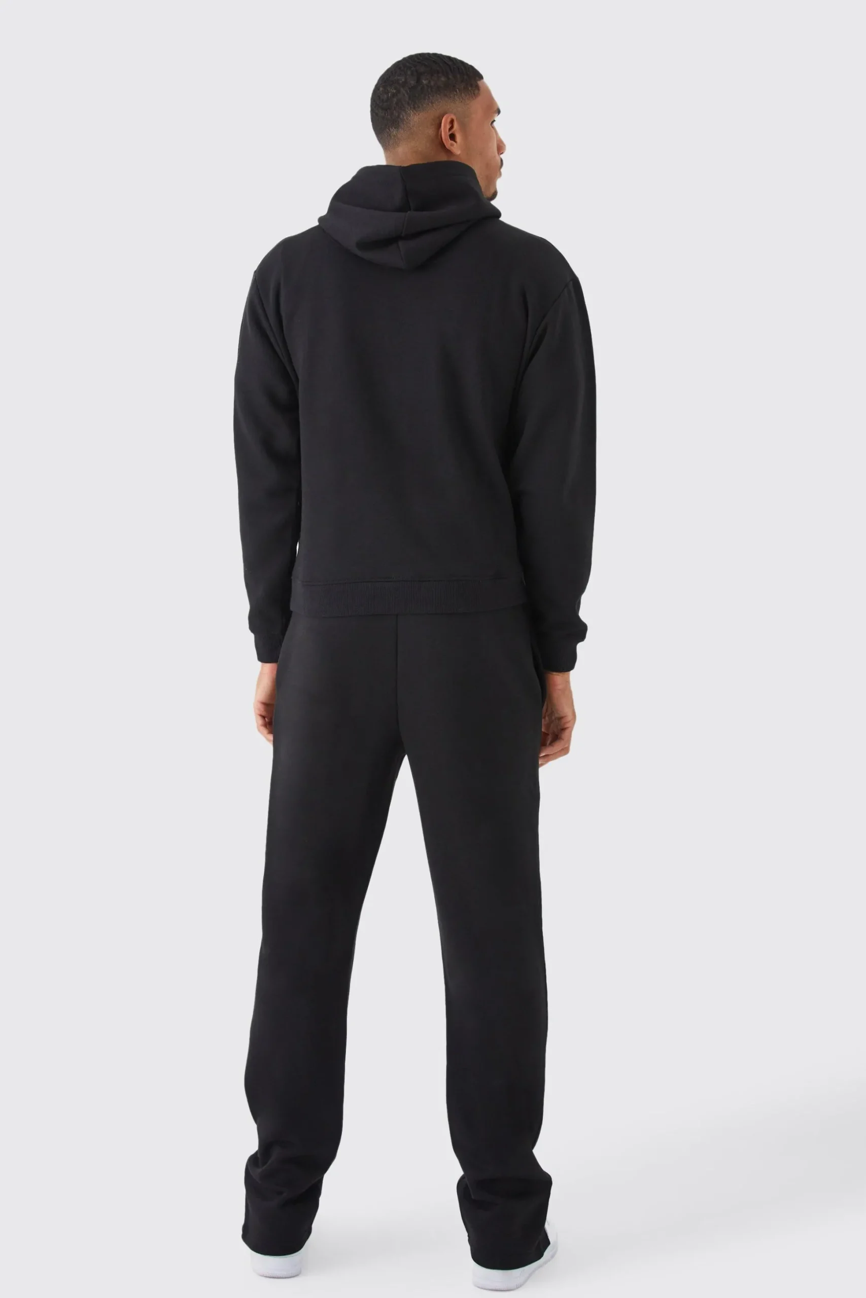Tall Oversized Boxy Split Hem Tracksuit | BoohooMAN UK