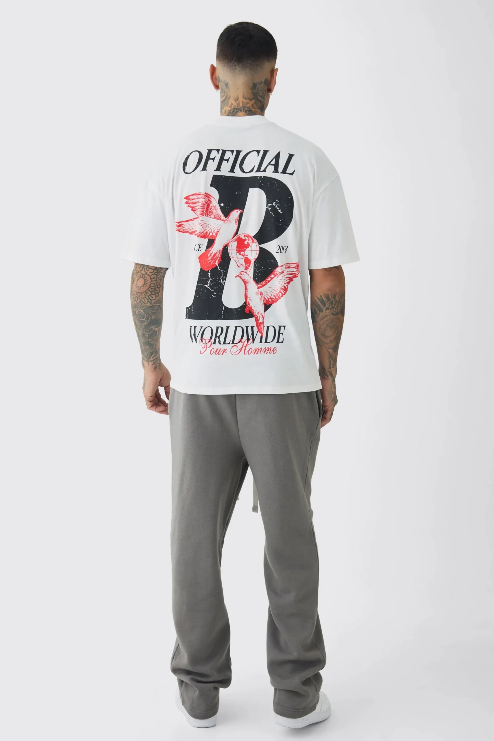 Tall Oversized Drop Crotch Jogger | BoohooMAN UK
