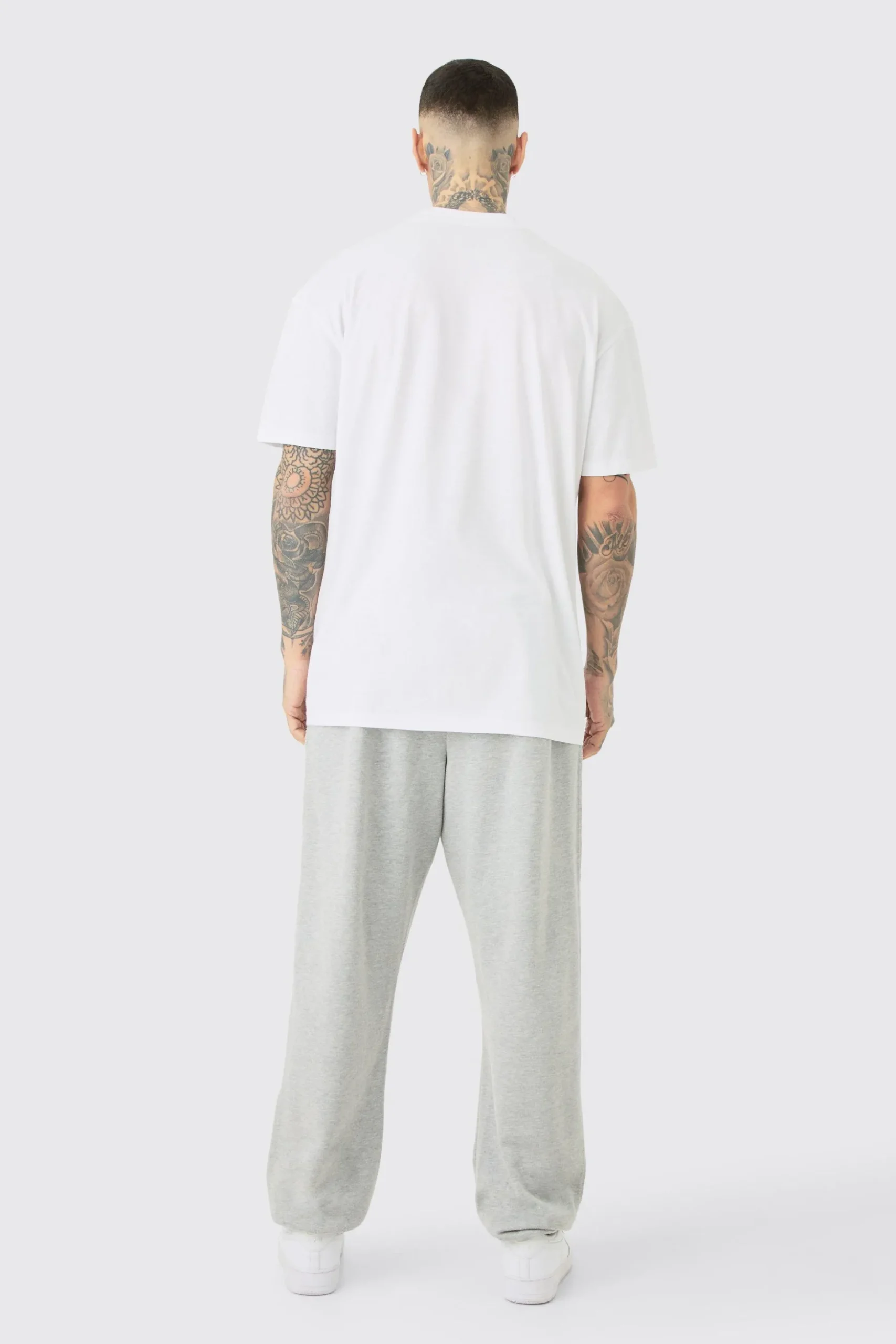 Tall Oversized Extended Neck T-shirt | BoohooMAN UK