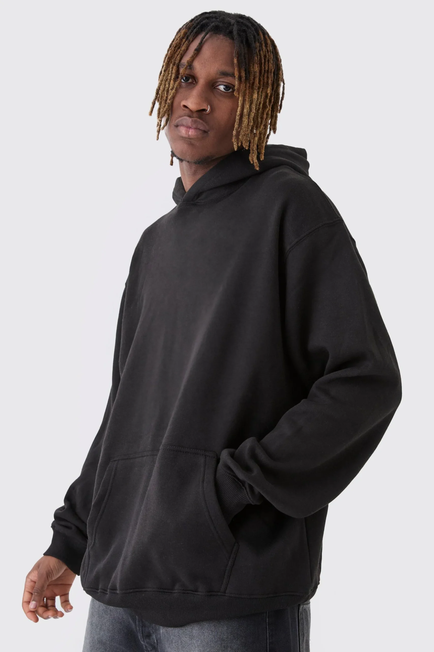 Tall Oversized Nirvana License Print Hoodie | BoohooMAN UK