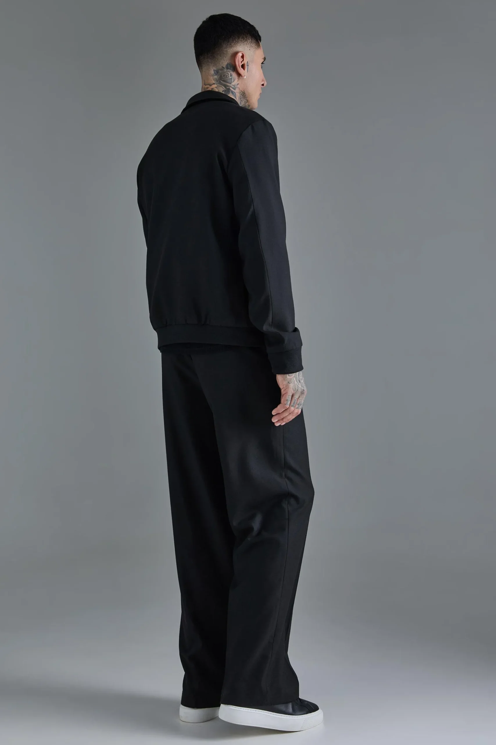 Tall Oversized Smart Bomber Jacket | BoohooMAN UK