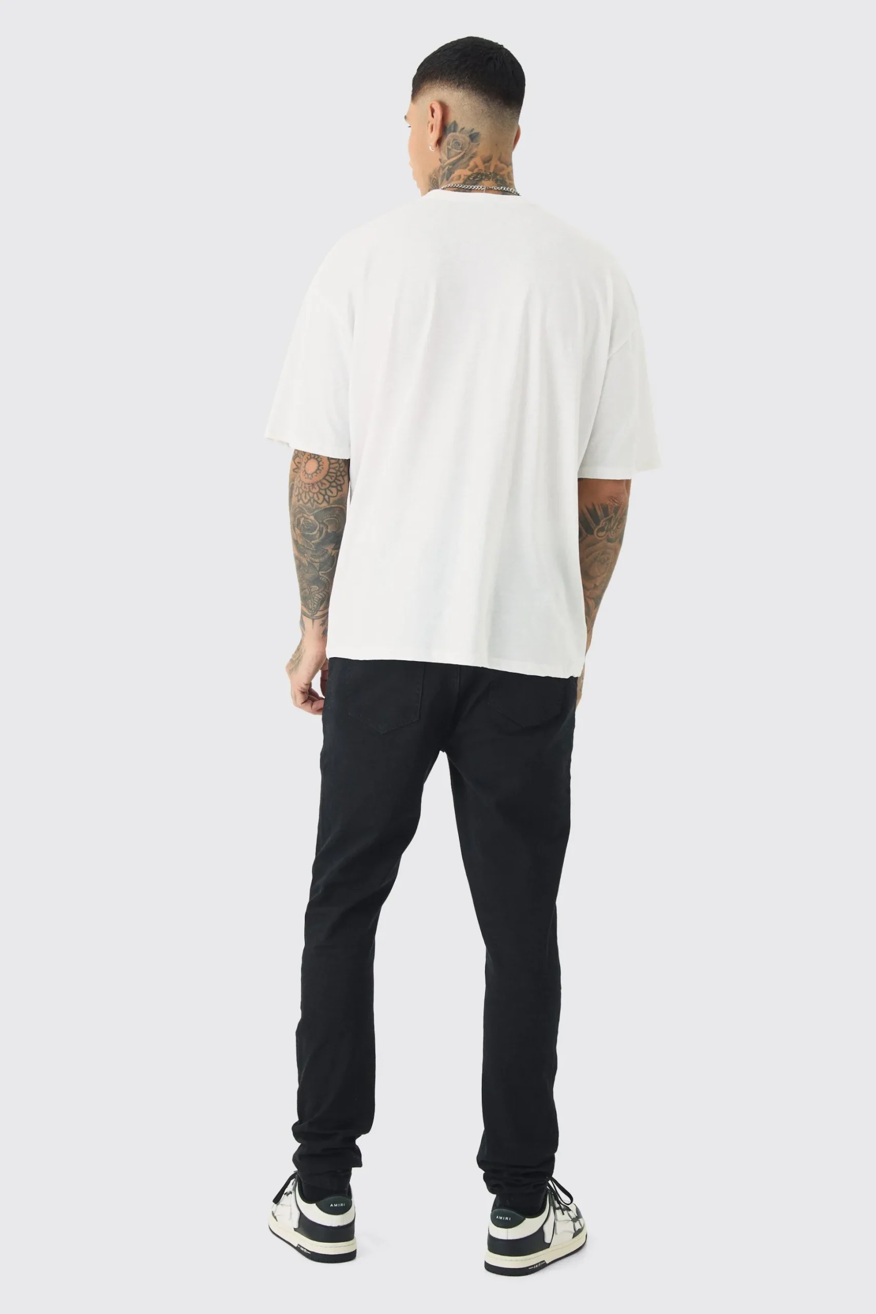 Tall Oversized Sold Out Print T-shirt | BoohooMAN UK