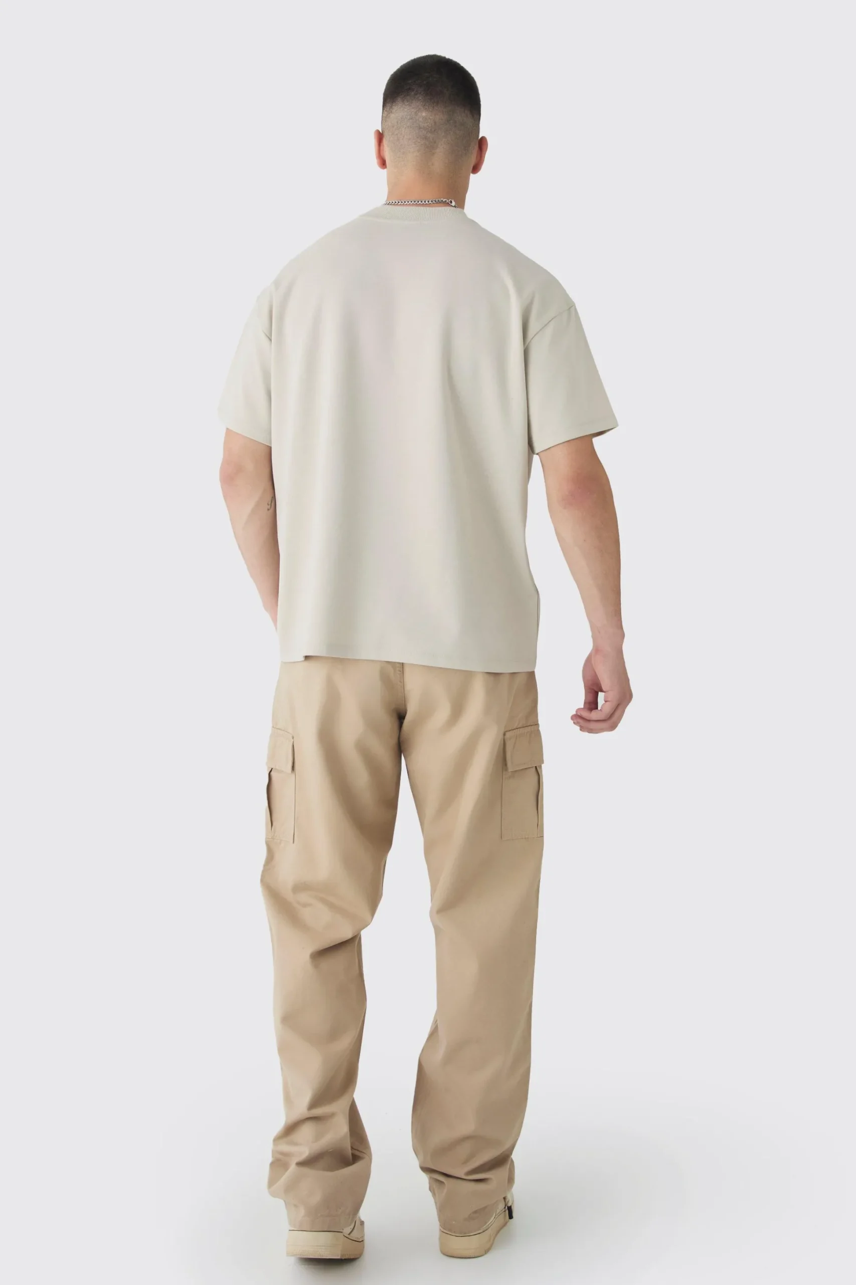Tall Relaxed Fit Cargo Trousers | BoohooMAN UK