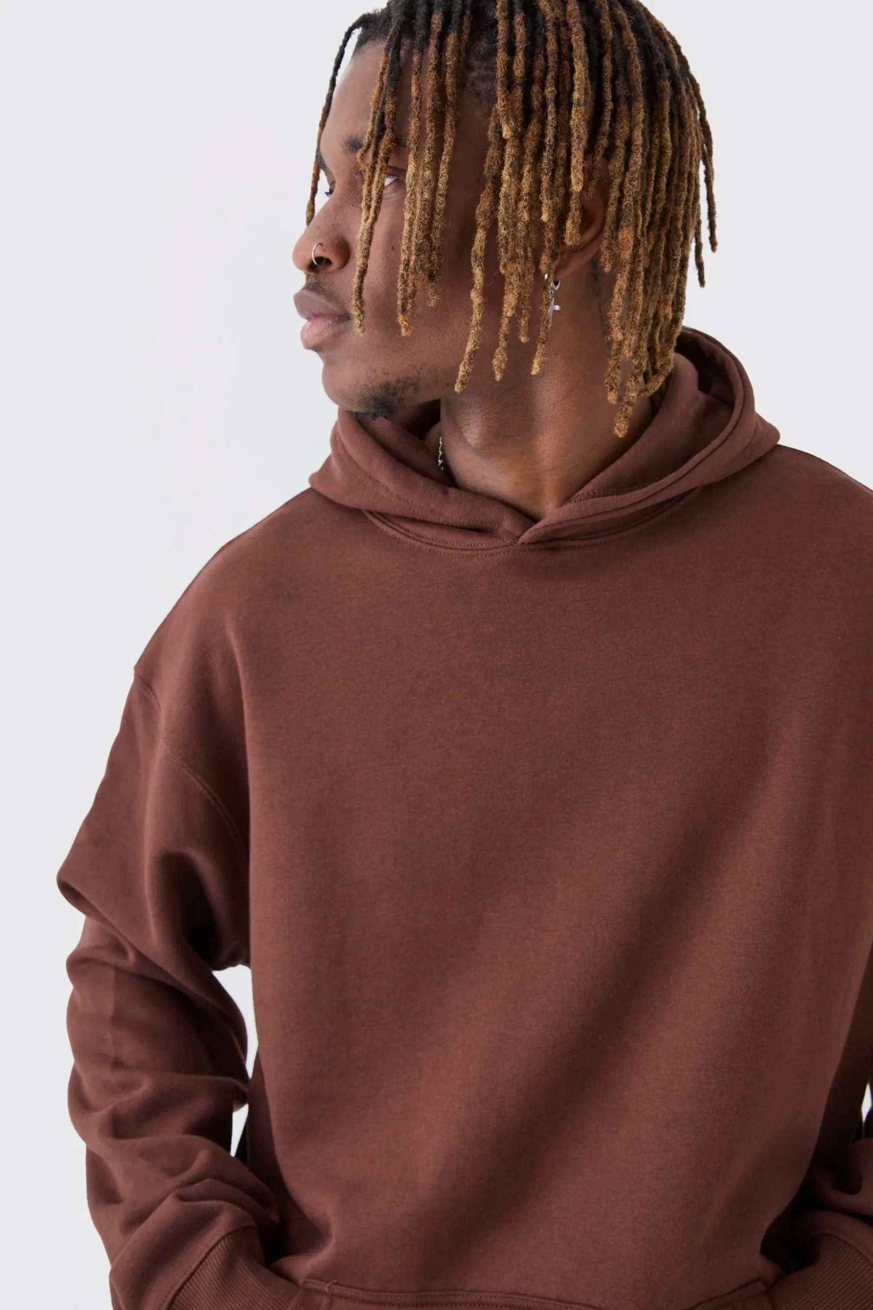 Tall Skull Back Print Oversized Hoodie | BoohooMAN UK