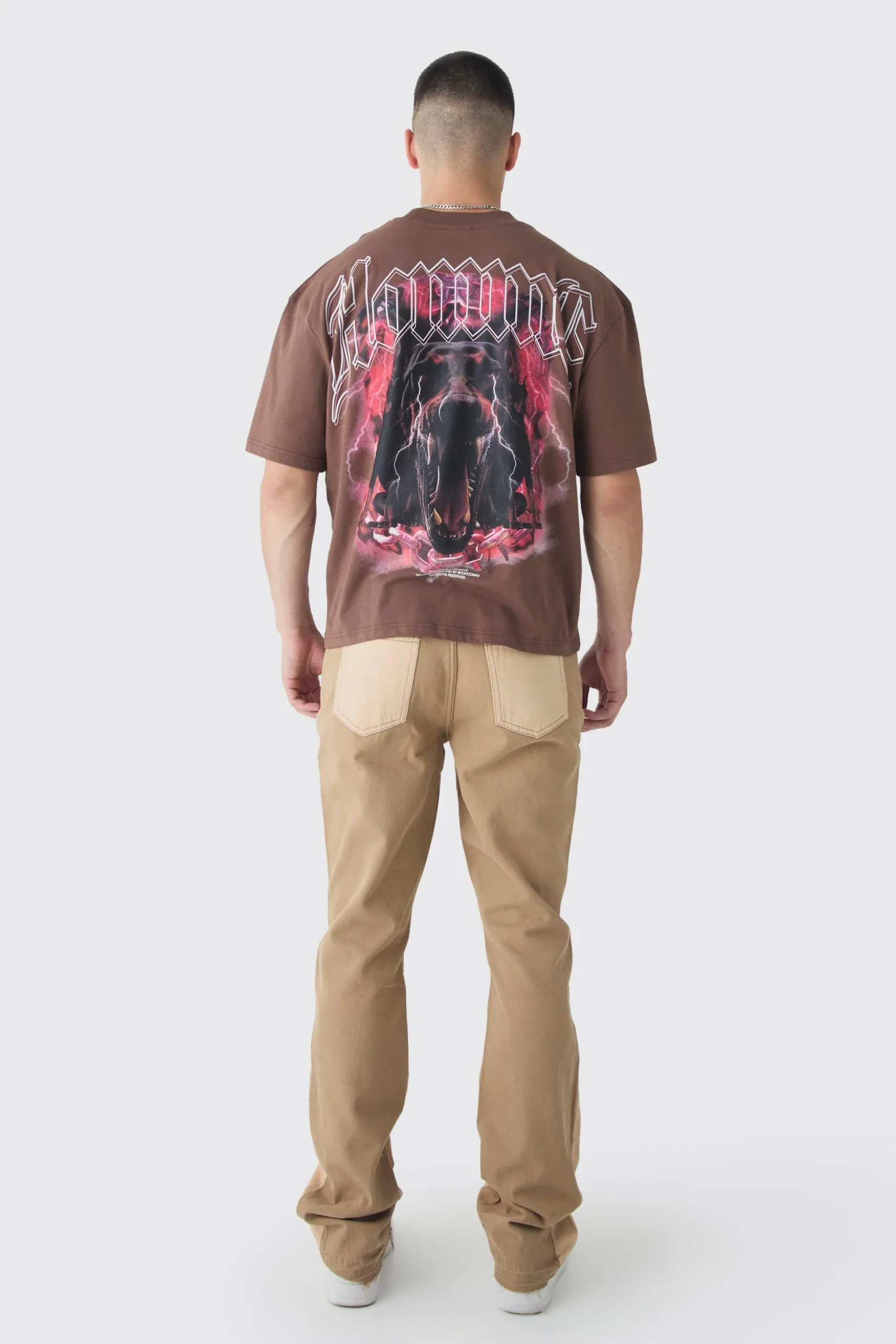 Tall Slim Rigid Flare Overdye Carpenter Jeans | BoohooMAN UK