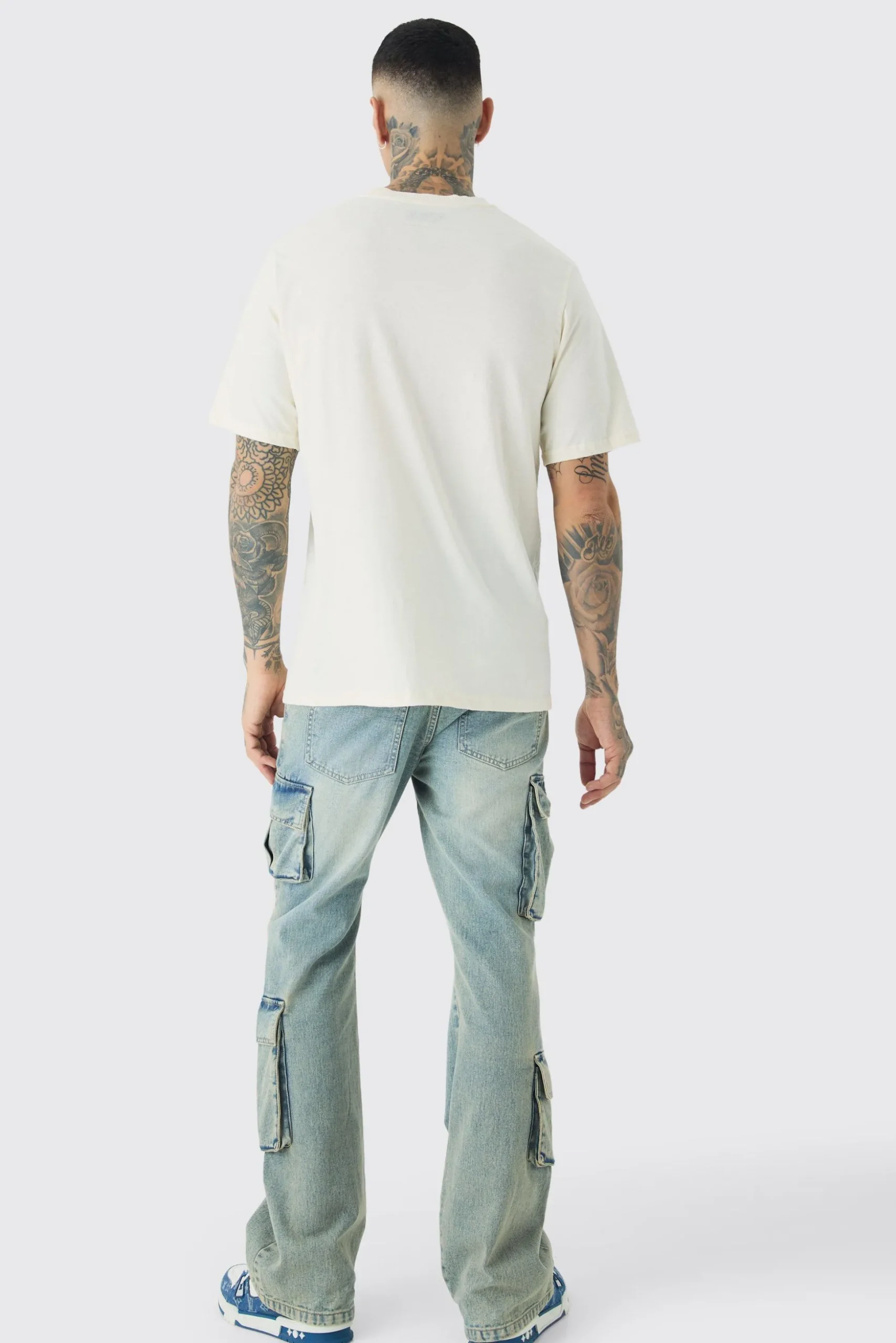 Tall Sonic Knuckles License Print T-shirt In White | BoohooMAN UK