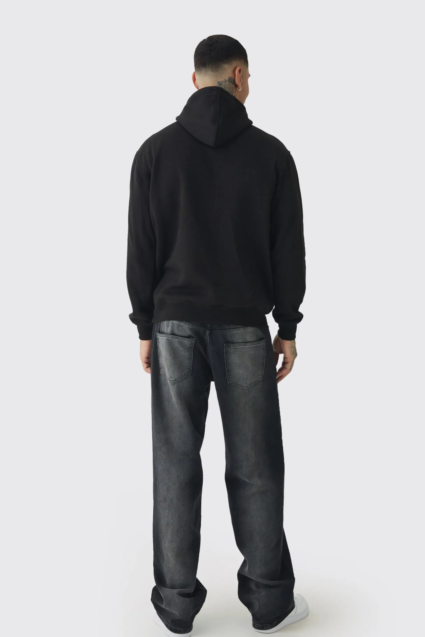 Tall Sports Club Varsity Oversized Hoodie | BoohooMAN UK