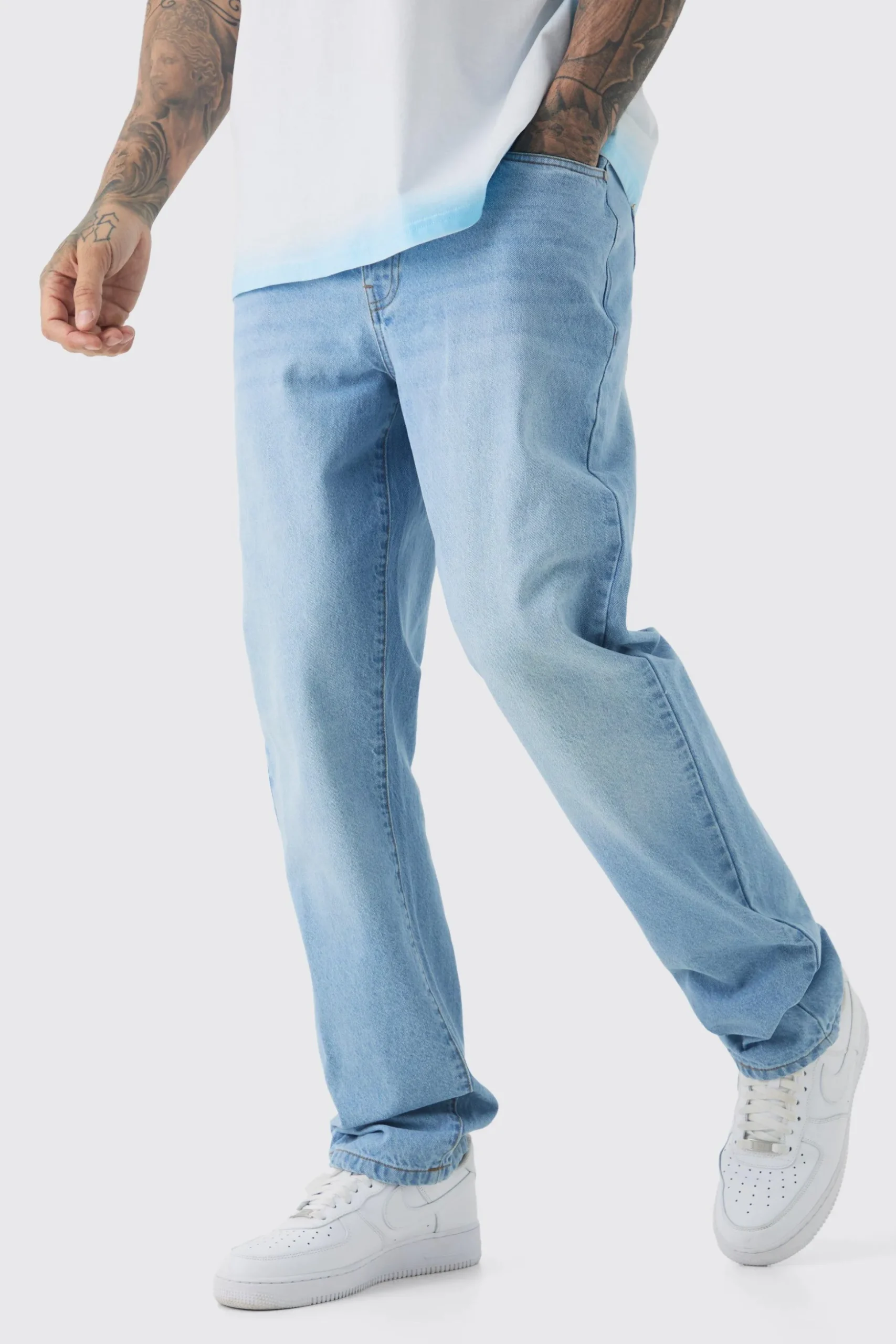 Tall Straight Rigid Jean | BoohooMAN UK