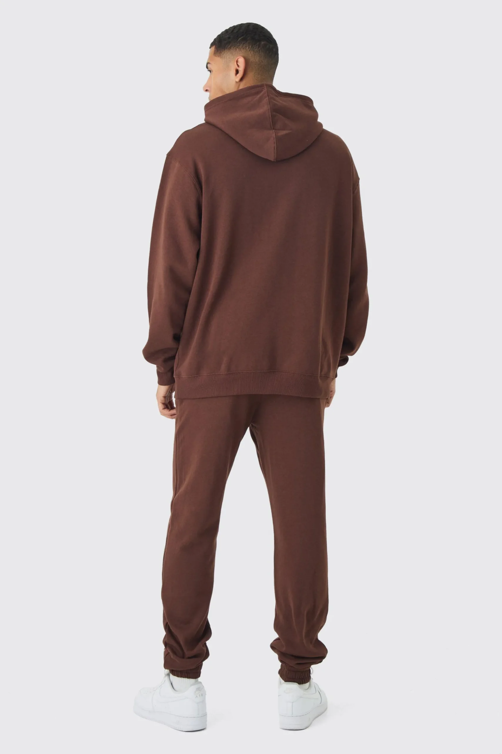 Tall Worldwide Gothic Cross Hoodie & Relaxed Fit Jogger Tracksuit | BoohooMAN UK