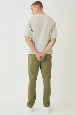 Tapered Pintuck Scuba Trouser | BoohooMAN UK