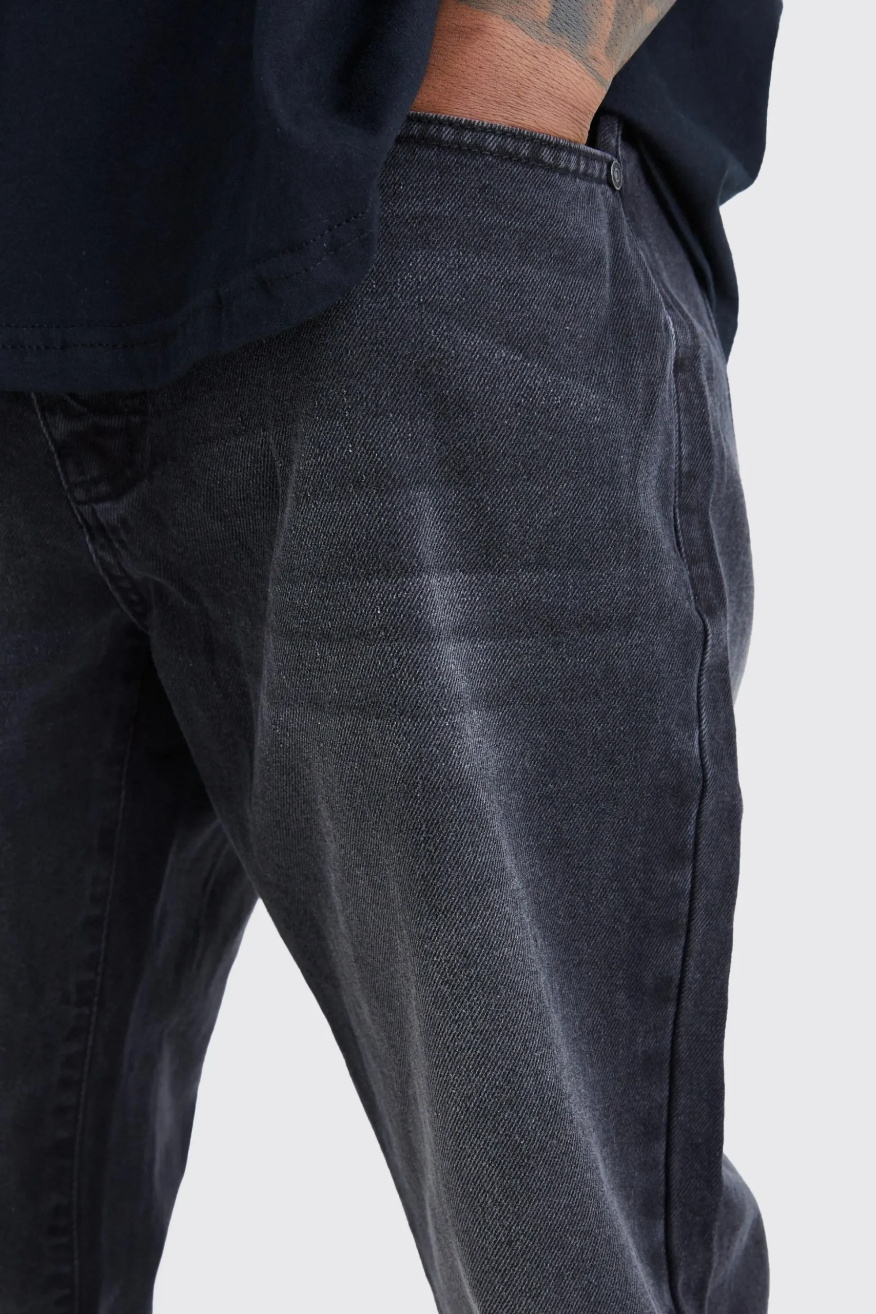 Tapered Rigid Jean | BoohooMAN UK