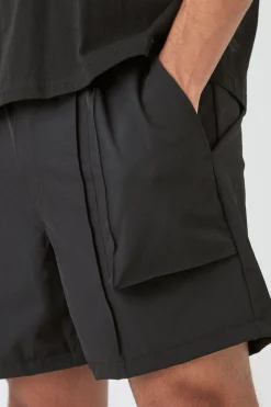 Technical Stretch Concealed Placket Smart Set | BoohooMAN UK