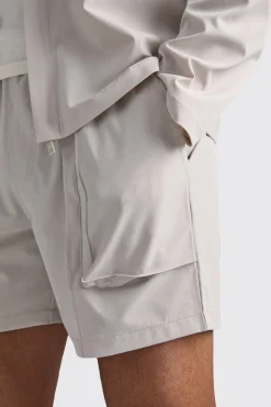Technical Stretch Concealed Placket Smart Set | BoohooMAN UK