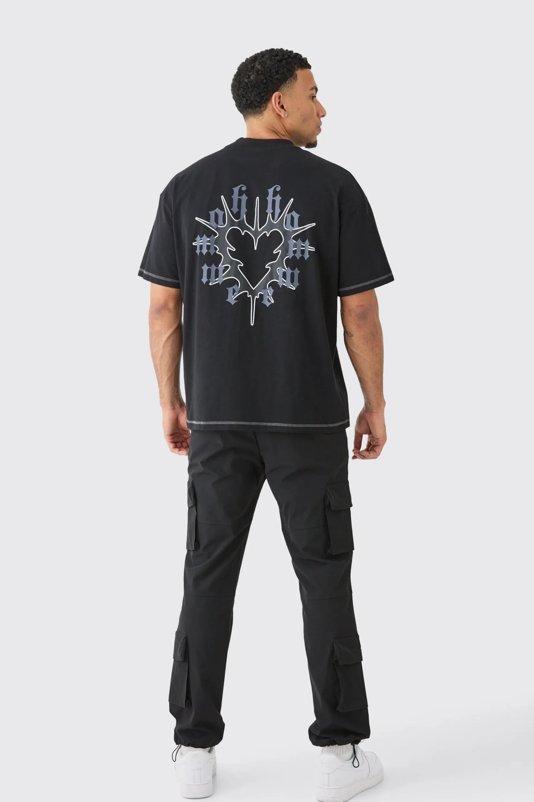 Technical Stretch 3d Cargo Pocket Trousers | BoohooMAN UK