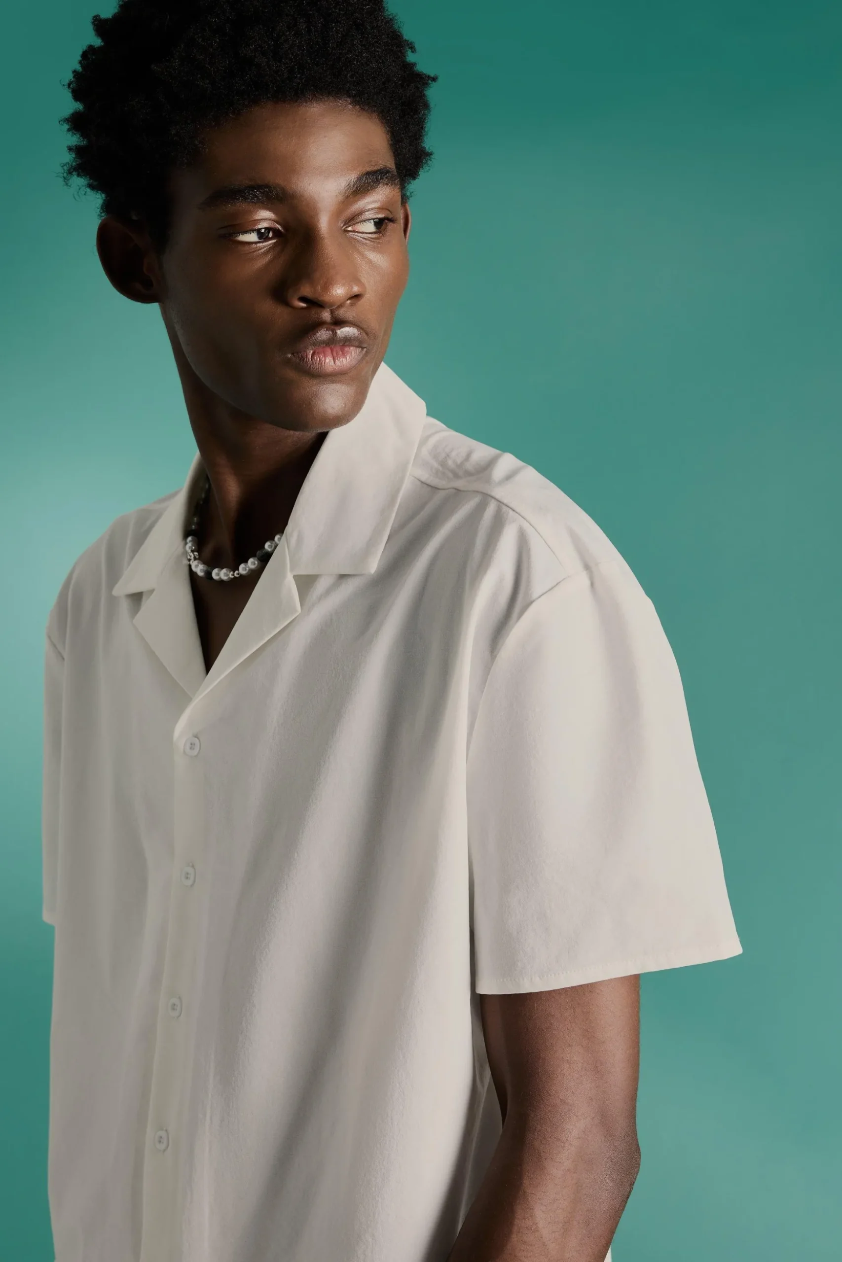 Technical Stretch Oversized Short Sleeve Shirt | BoohooMAN UK