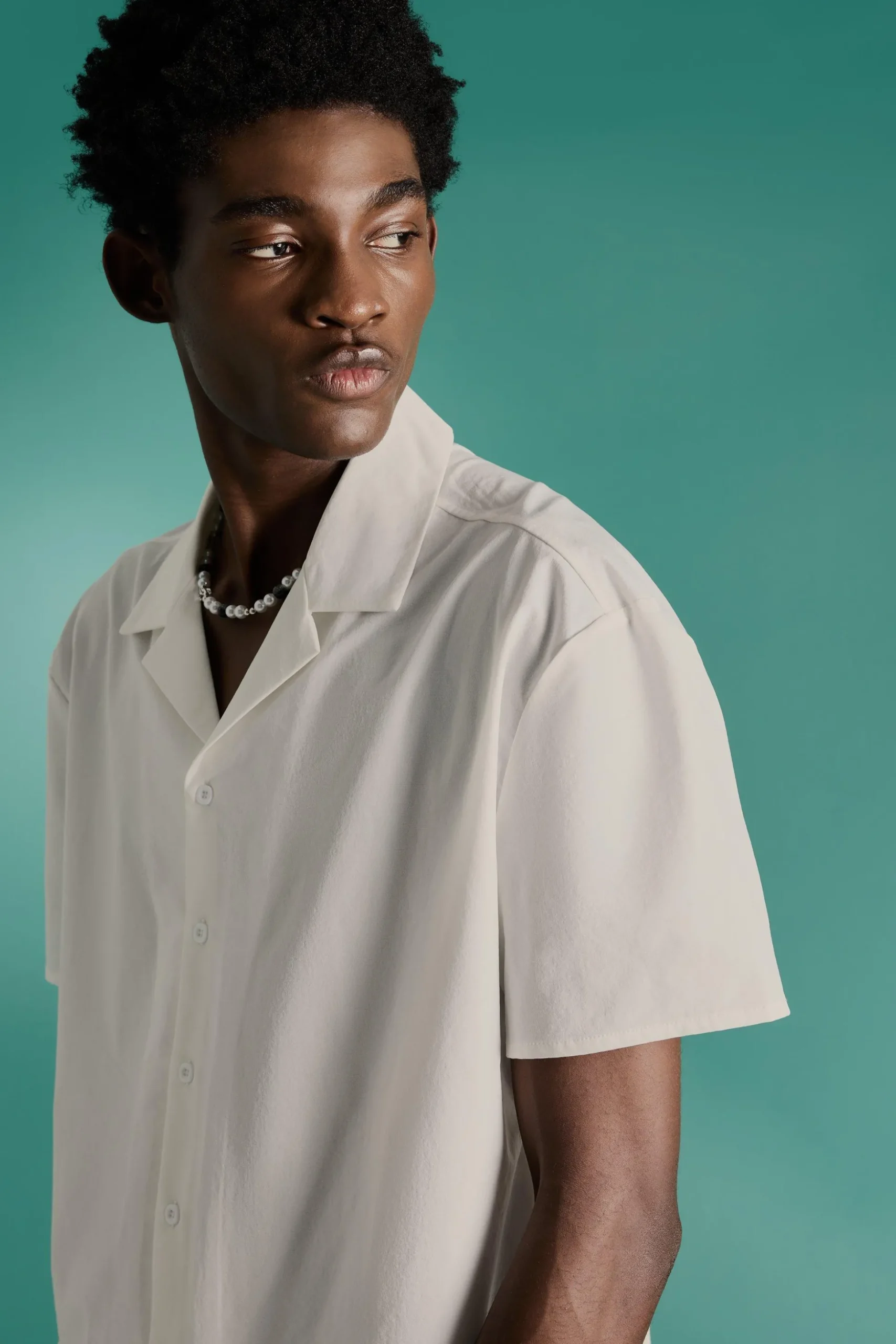Technical Stretch Oversized Short Sleeve Shirt | BoohooMAN UK