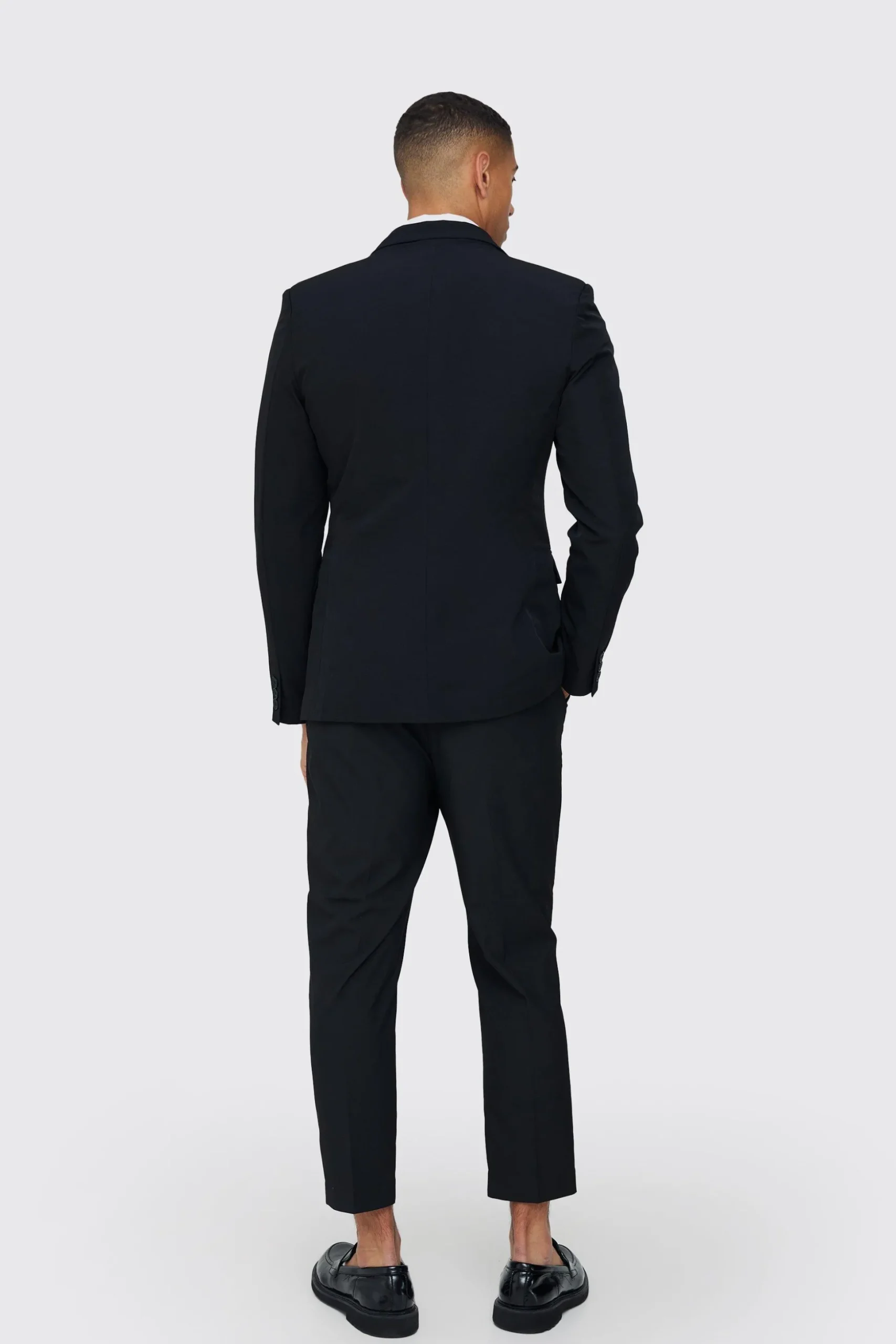 Technical Stretch Slim Fit Blazer | BoohooMAN UK