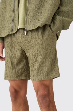 Textured Satin Oversized Fit Zip Up Harrington Suit | BoohooMAN UK