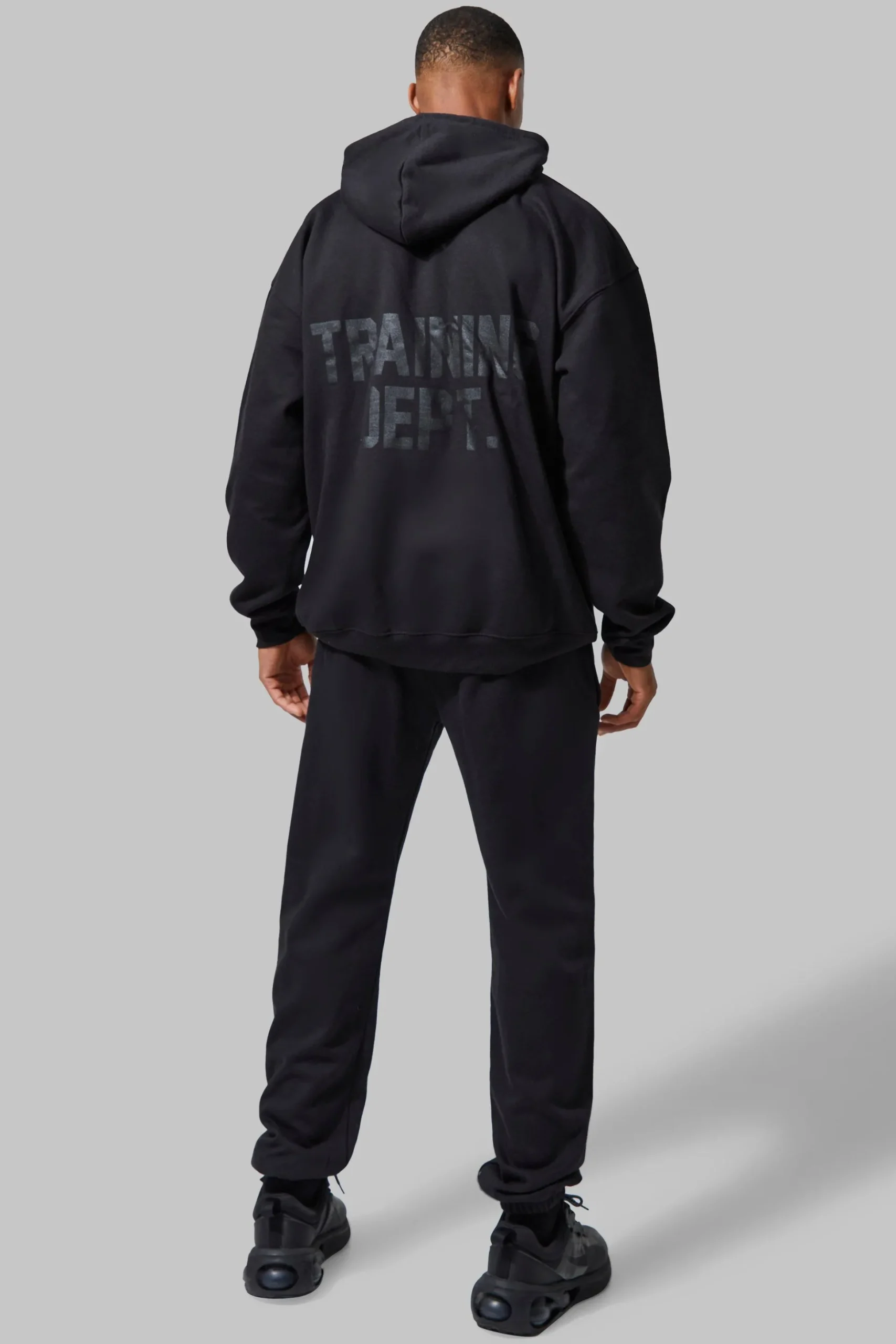 Training Dept Oversized Hooded Tracksuit | BoohooMAN UK