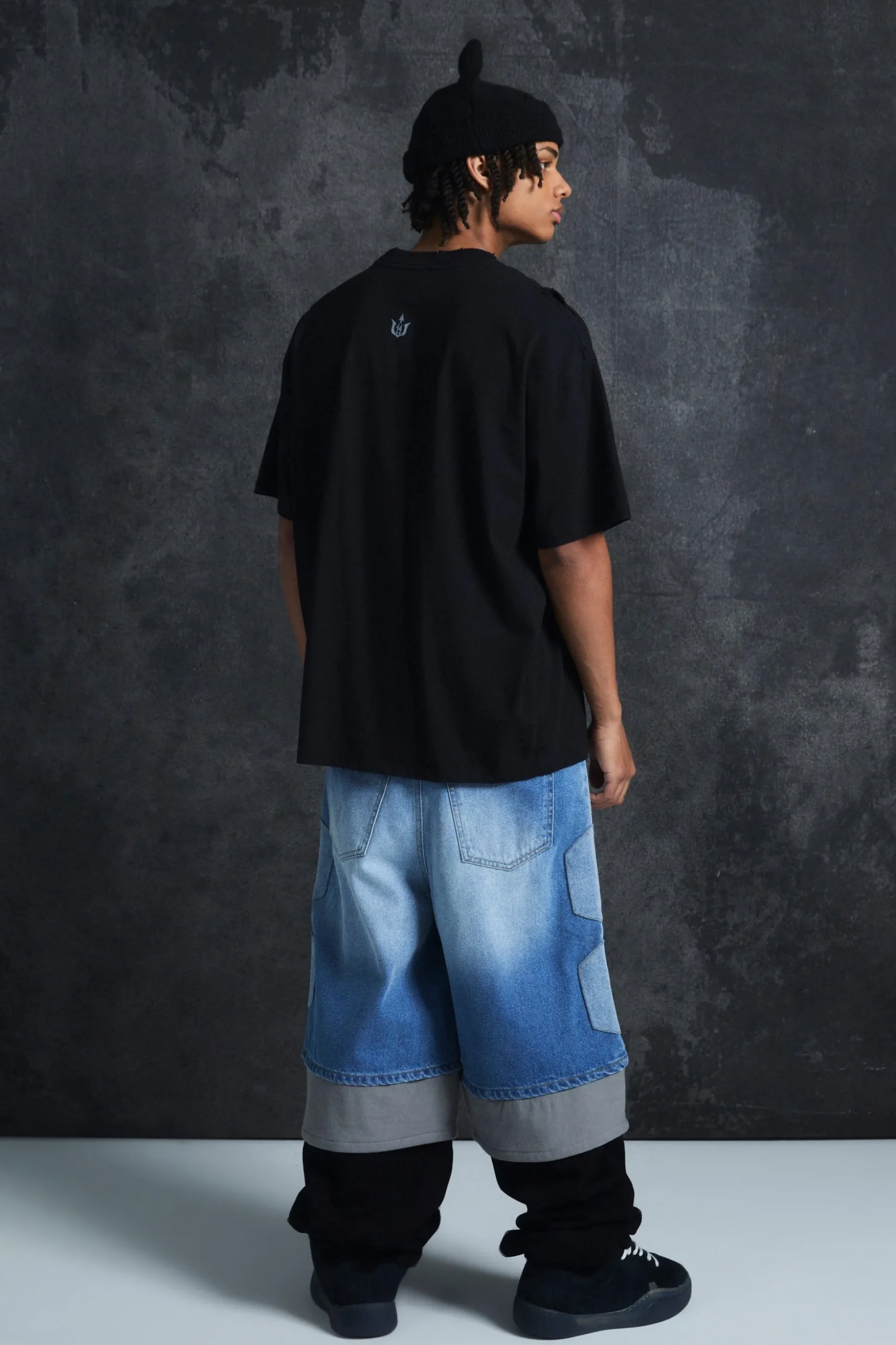 Trippie Redd Oversized Extended Neck Heavy Weight Washed Sorry T-Shirt | BoohooMAN UK