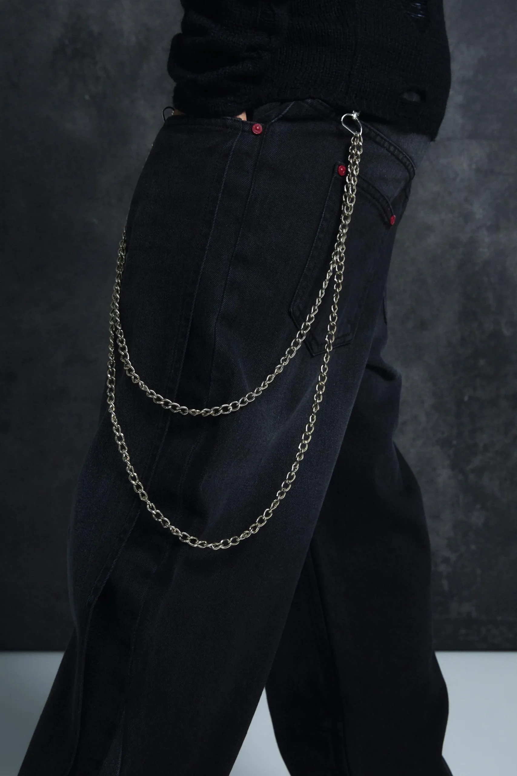 Trippie Redd Relaxed Rigid Panel Denim Jeans | BoohooMAN UK
