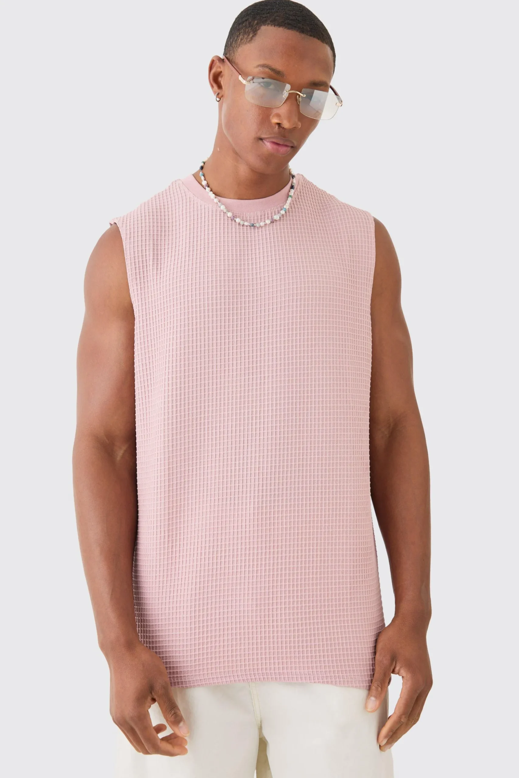 Waffle Tank | BoohooMAN UK