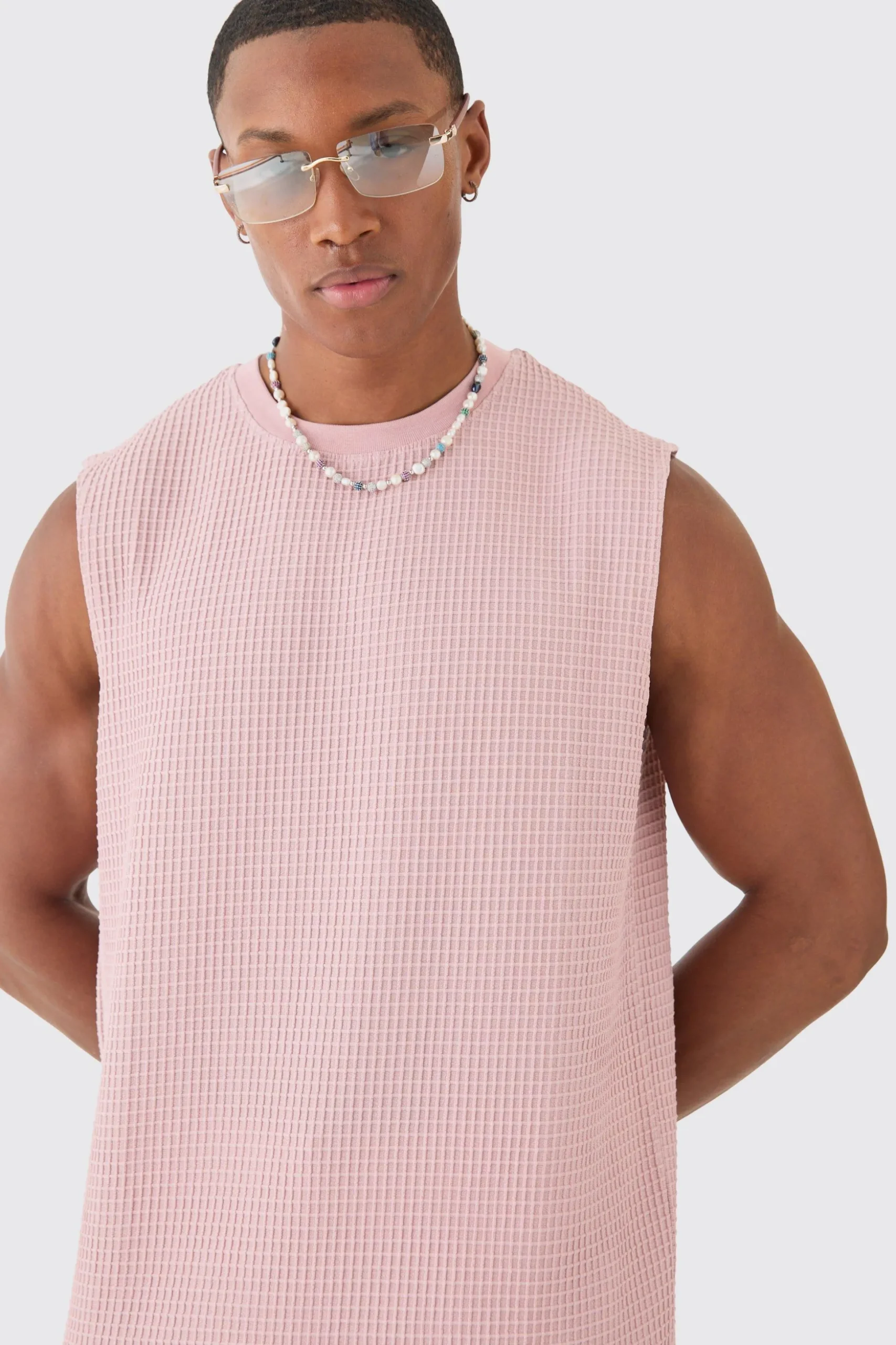 Waffle Tank | BoohooMAN UK