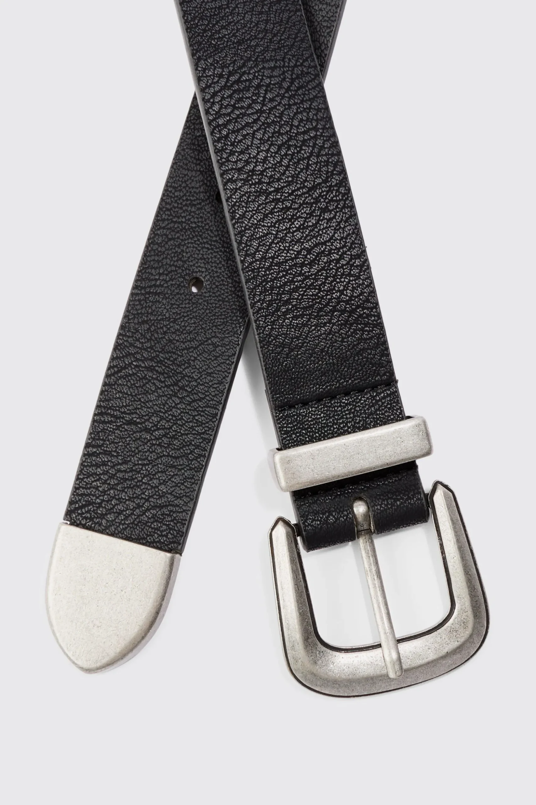 Western Buckle Belt | BoohooMAN UK