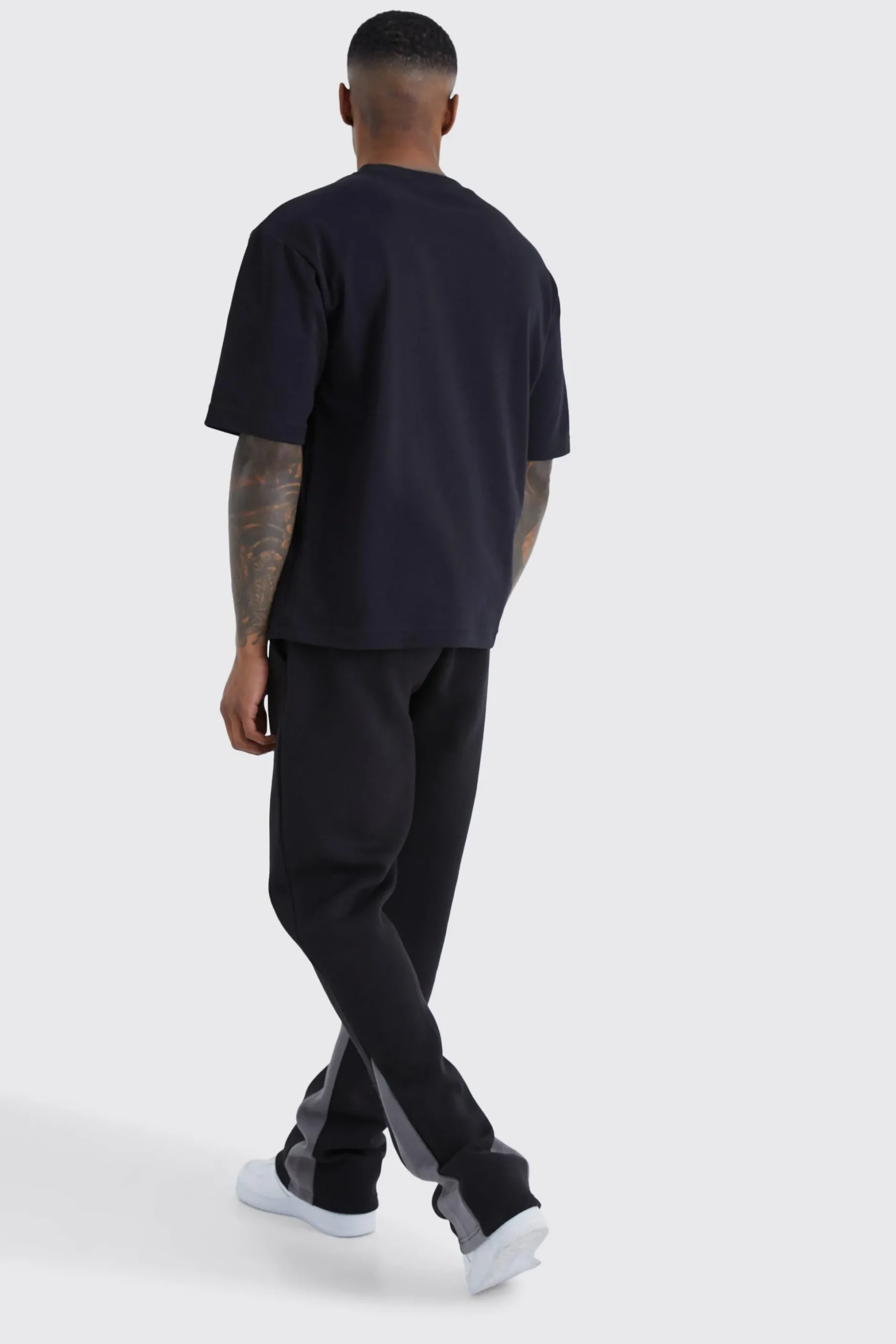 Worldwide Contrast Stitch Gusset Jogger | BoohooMAN UK