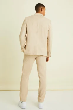 Wrap Front Crinkle Relaxed Suit Jacket | BoohooMAN UK